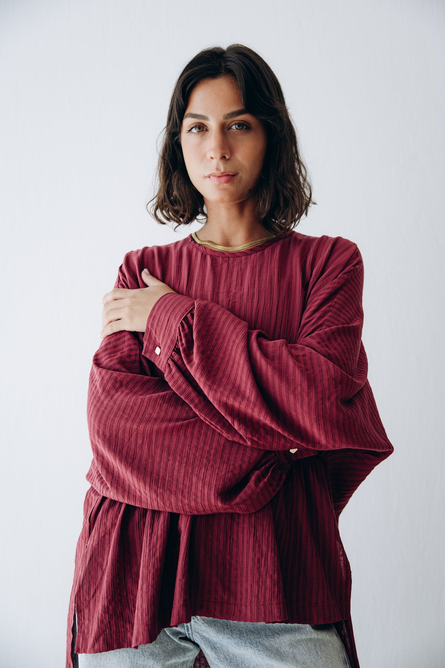 Willow Blouse in Ruby