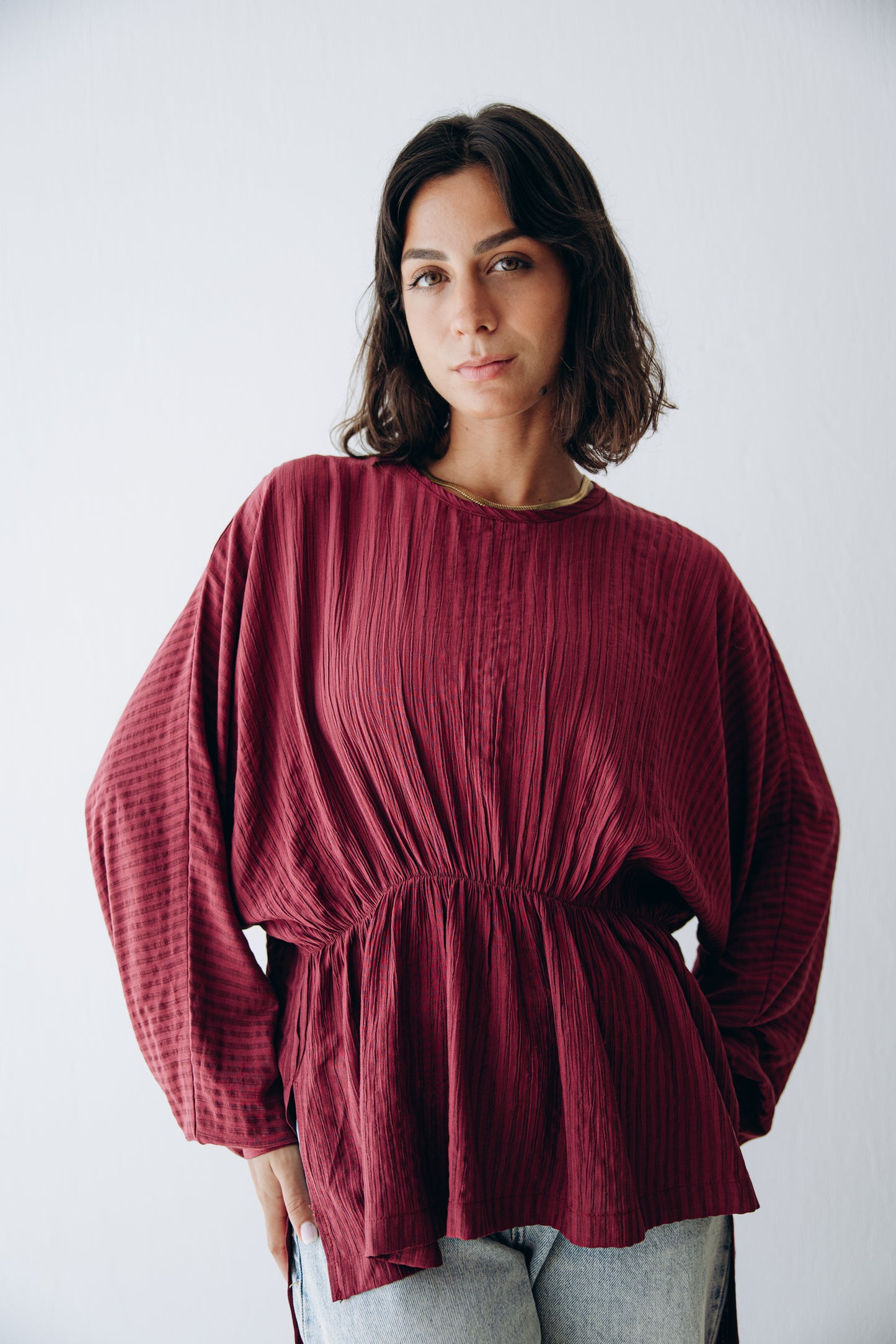 Willow Blouse in Ruby