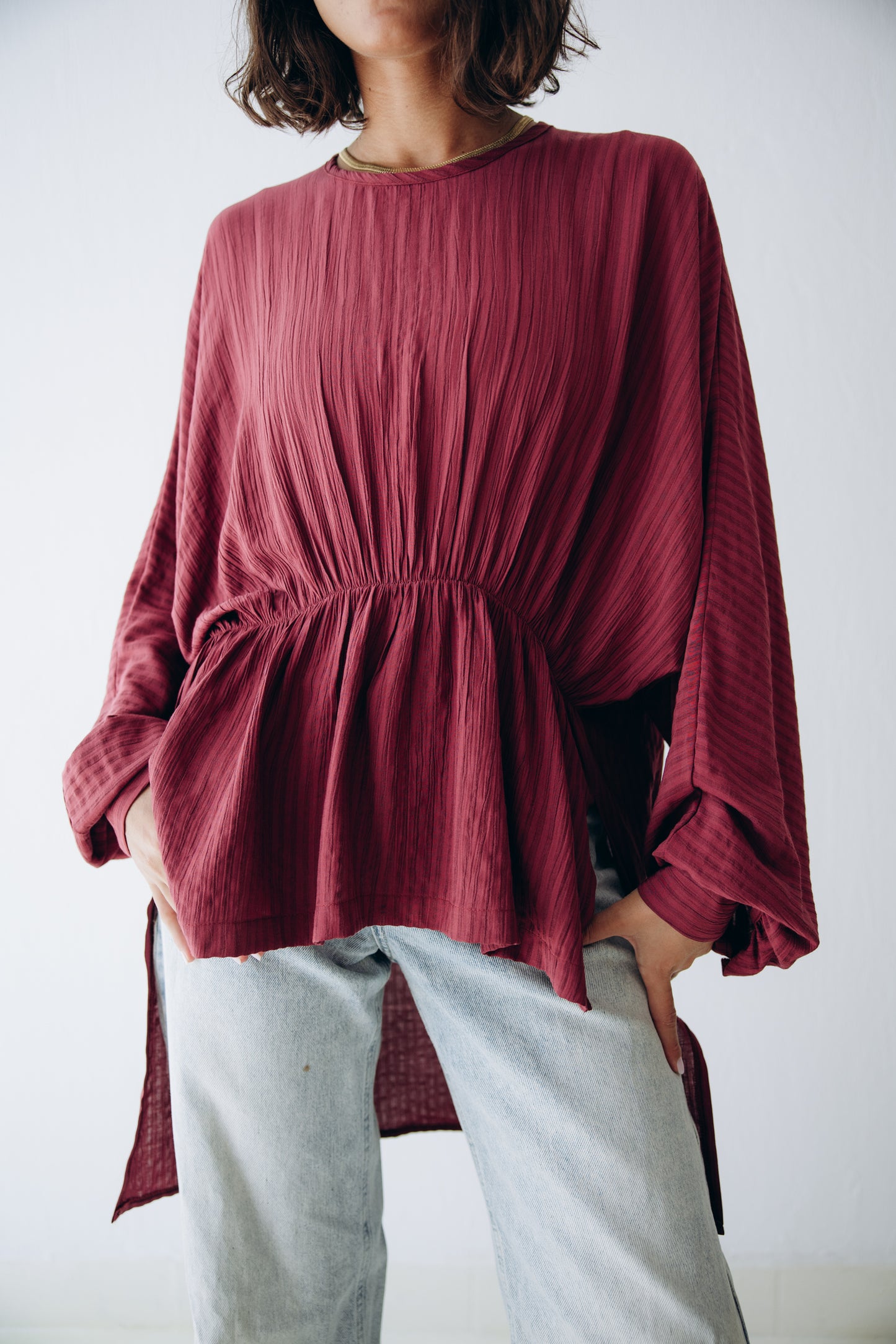Willow Blouse in Ruby
