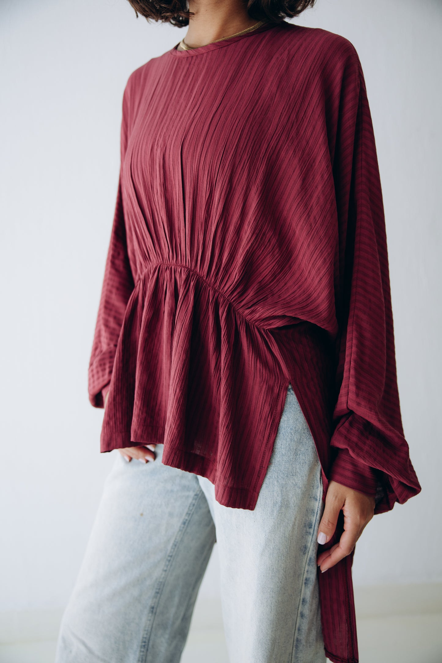 Willow Blouse in Ruby