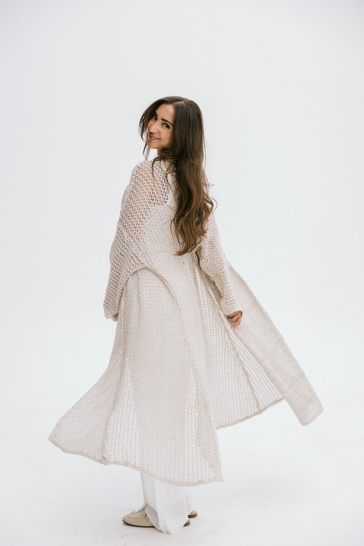 The Haze Cardigan in Beige 2.0
