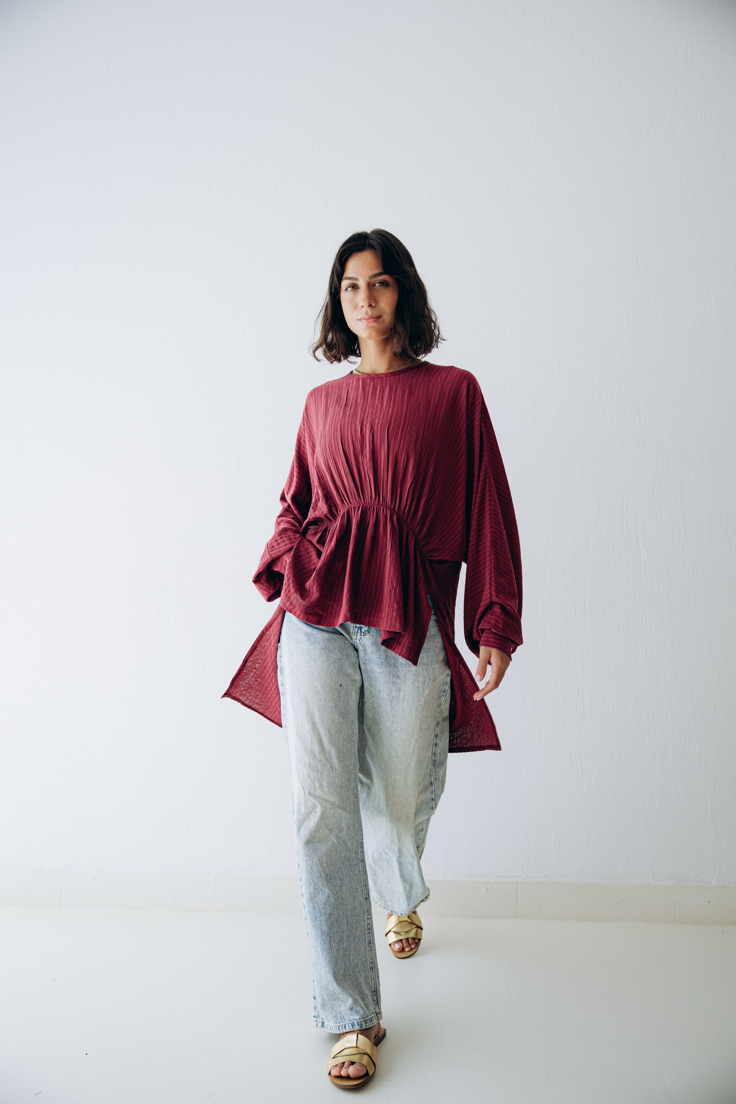 Willow Blouse in Ruby