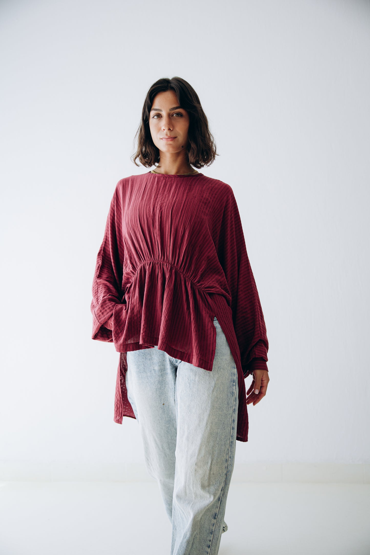 Willow Blouse in Ruby