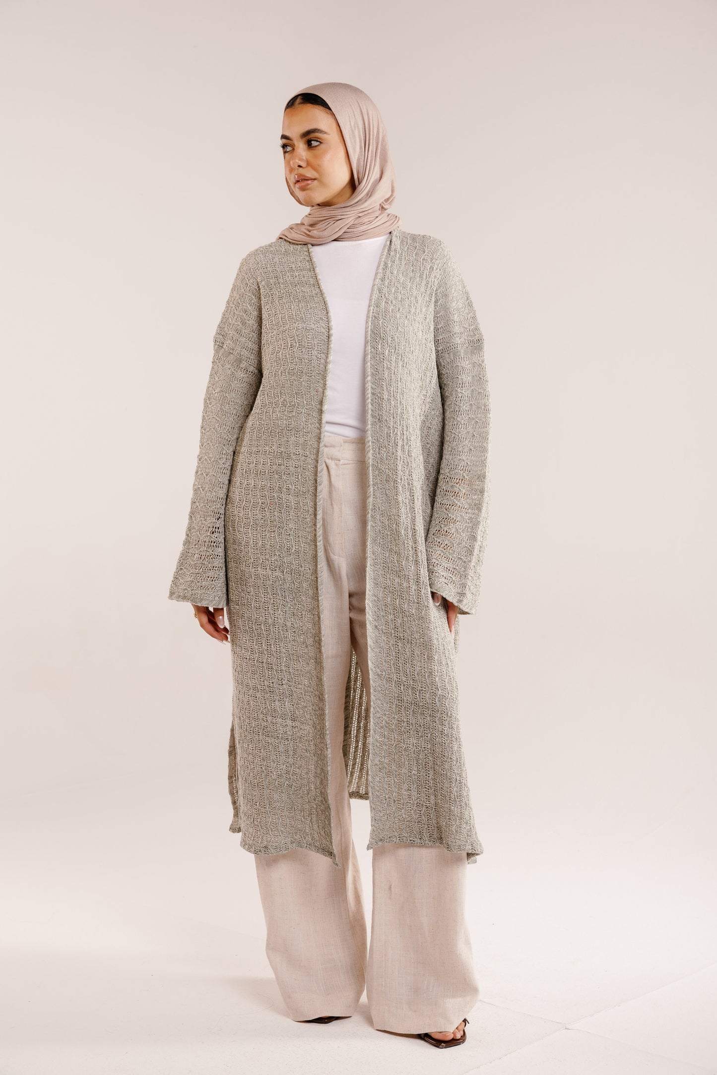 Cloud Knit Cardigan in Basil