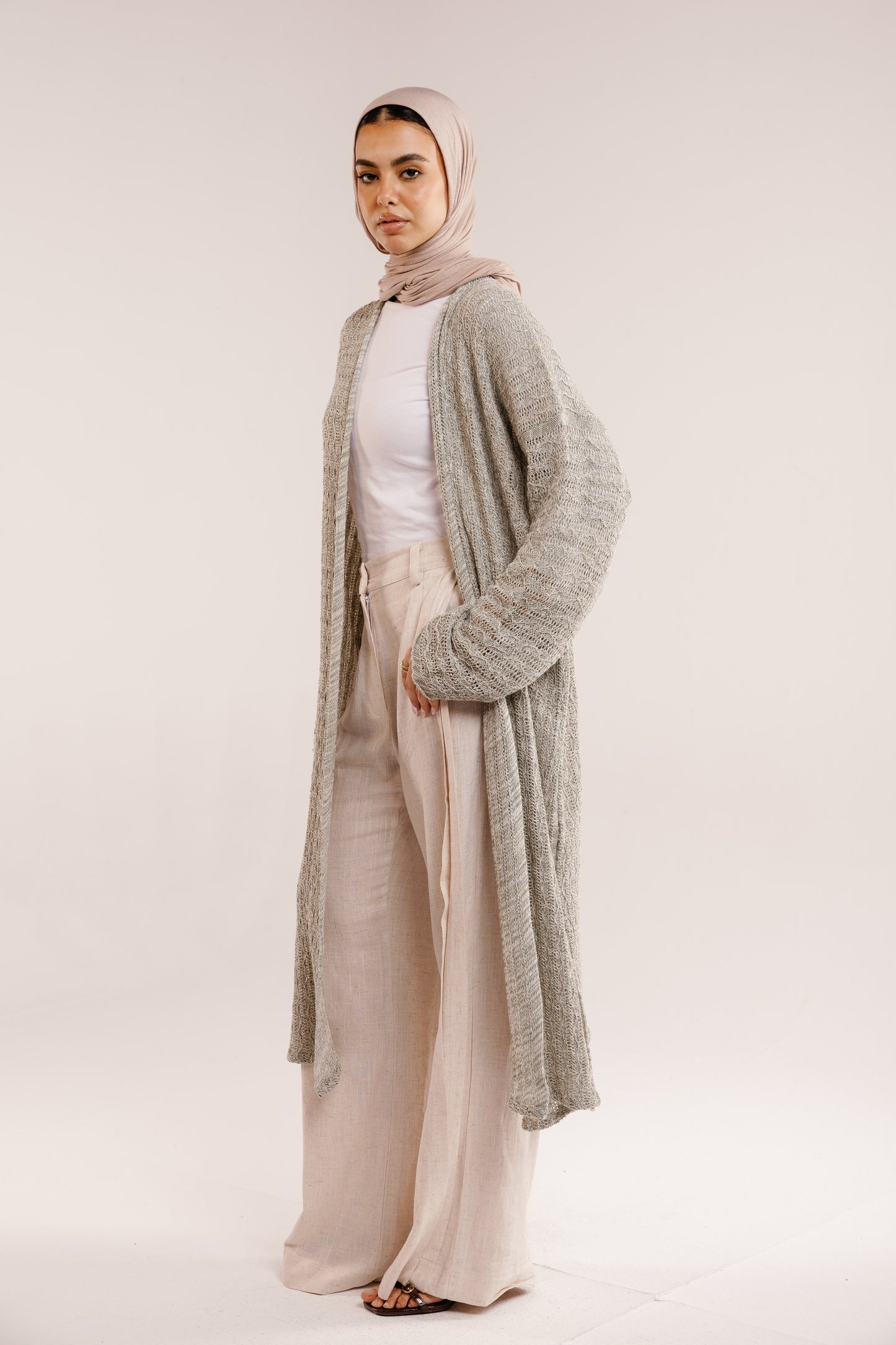Cloud Knit Cardigan in Basil