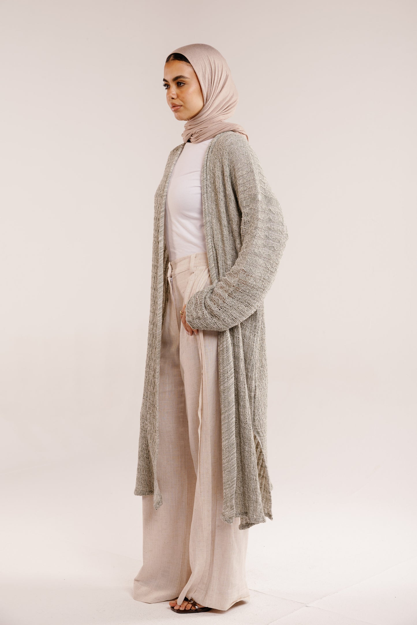 Cloud Knit Cardigan in Basil