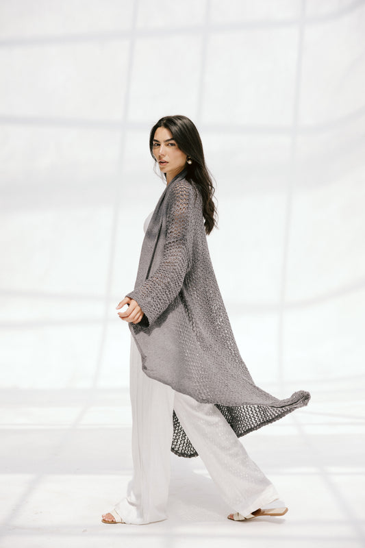 The Haze Cardigan in Gray 2.0