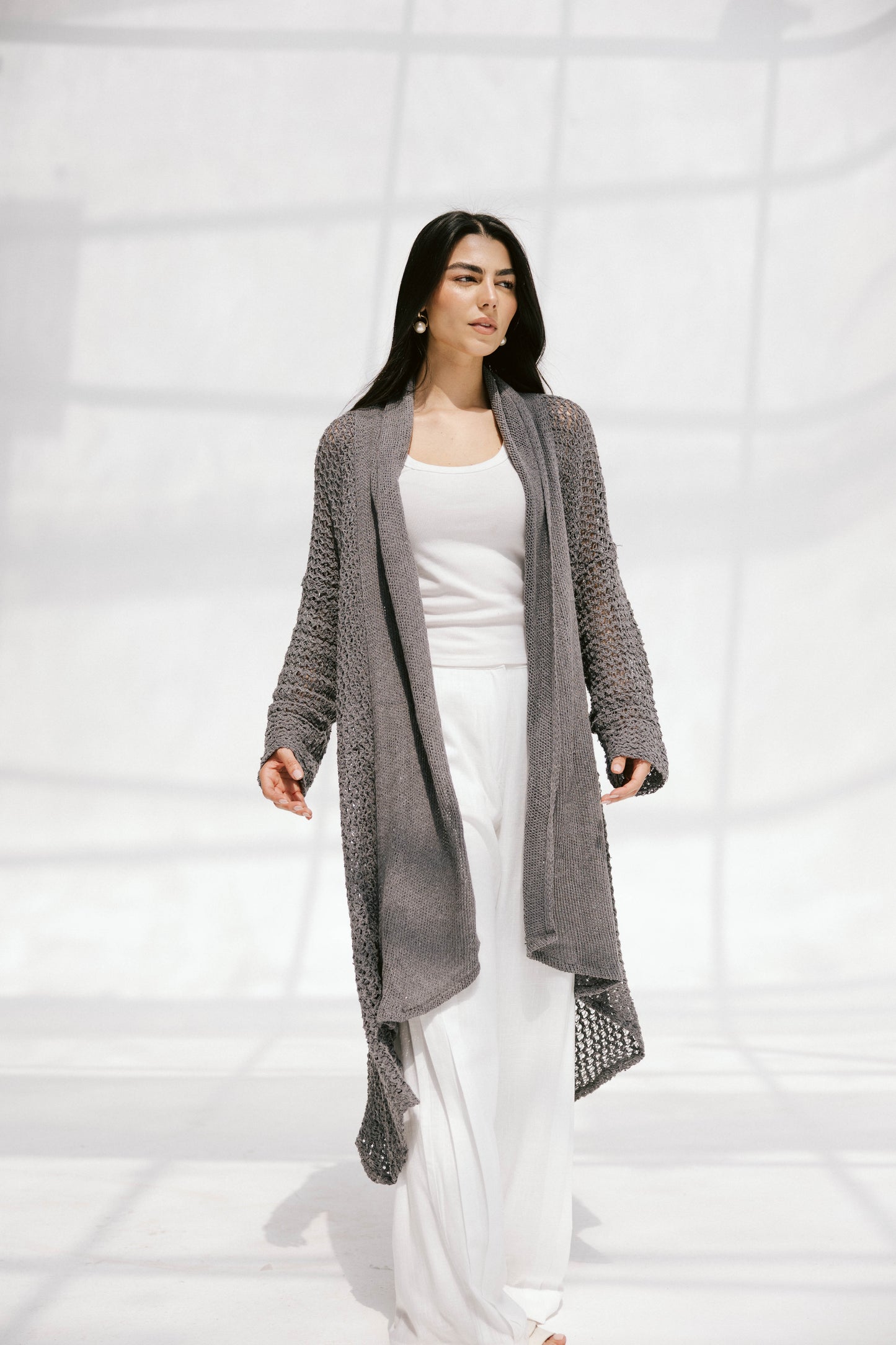 The Haze Cardigan in Gray 2.0
