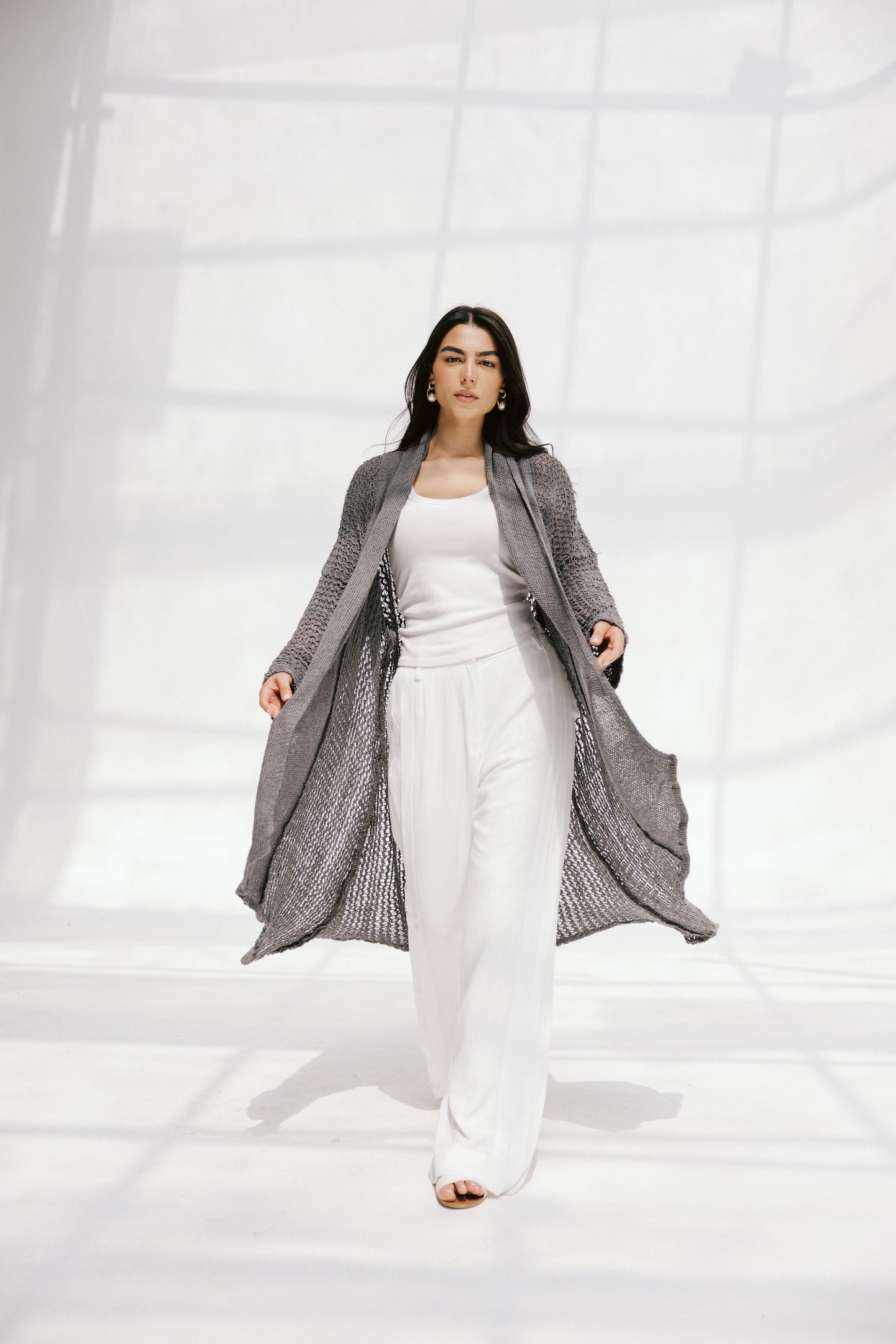 The Haze Cardigan in Gray 2.0