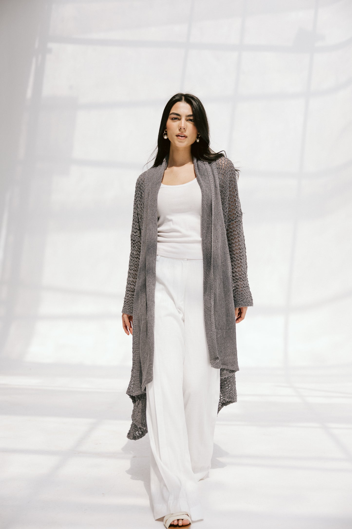The Haze Cardigan in Gray 2.0