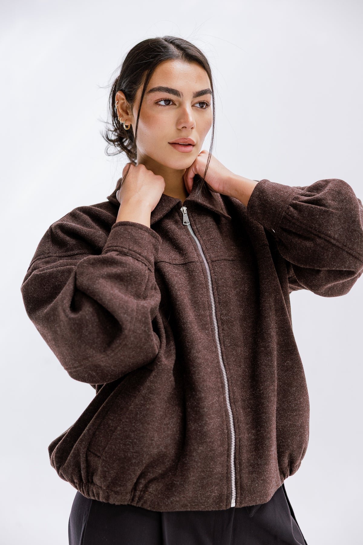 Daily Bomber Jacket in Cocoa