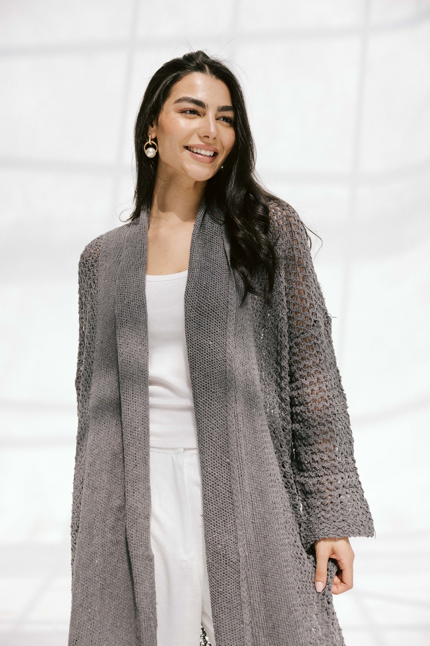 The Haze Cardigan in Gray 2.0