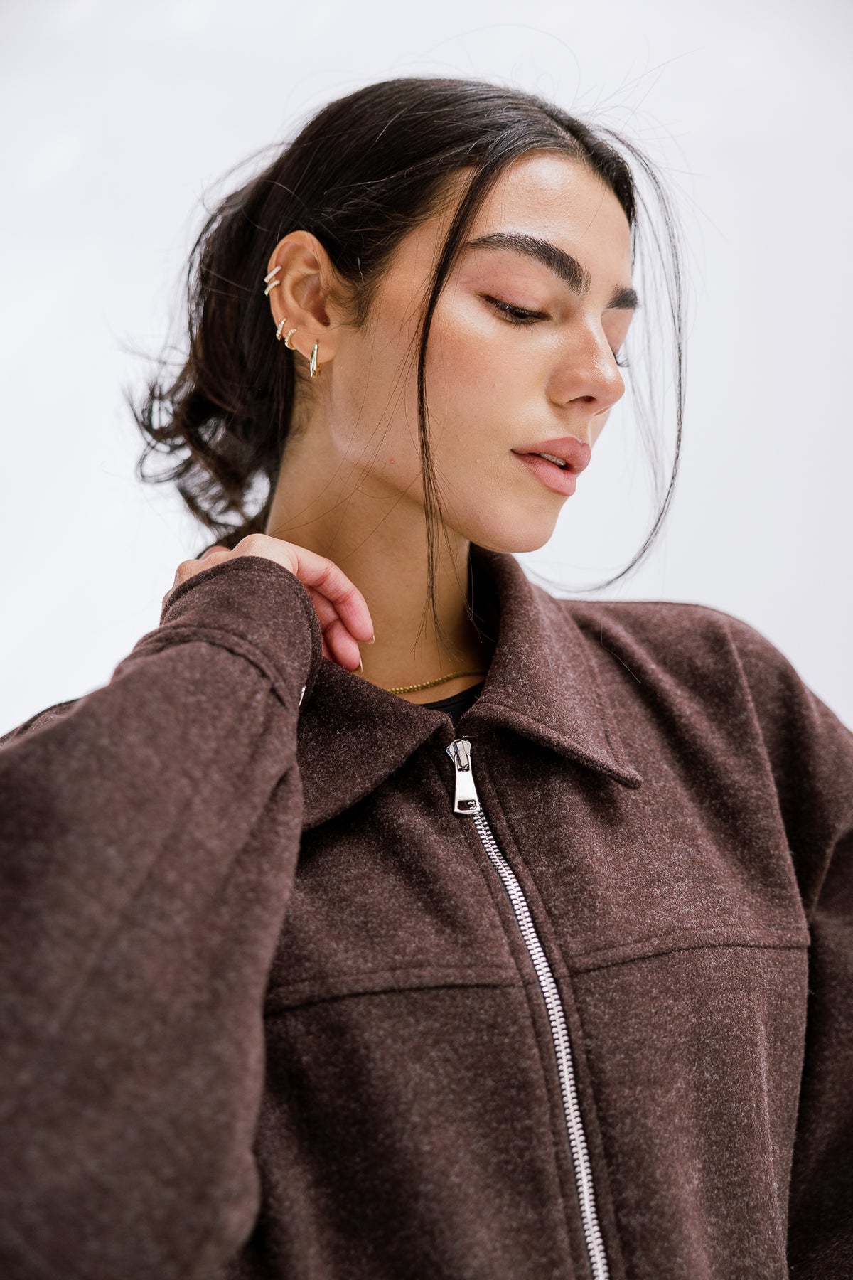 Daily Bomber Jacket in Cocoa