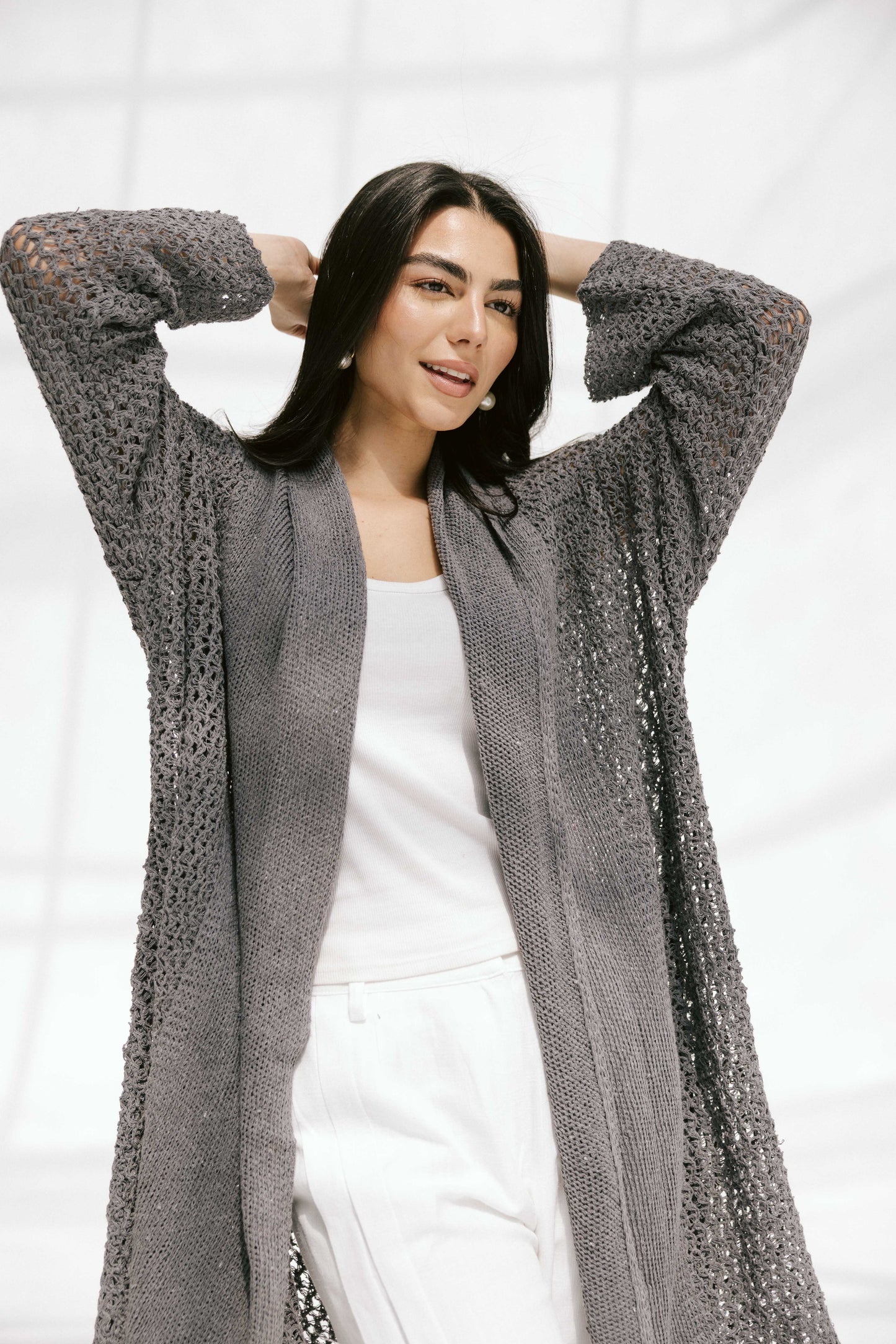 The Haze Cardigan in Gray 2.0