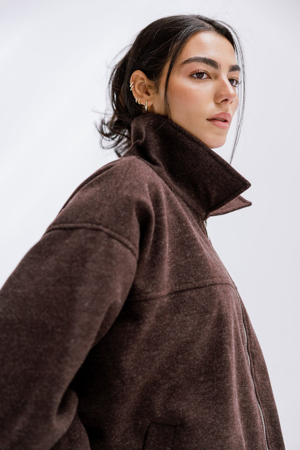 Daily Bomber Jacket in Cocoa