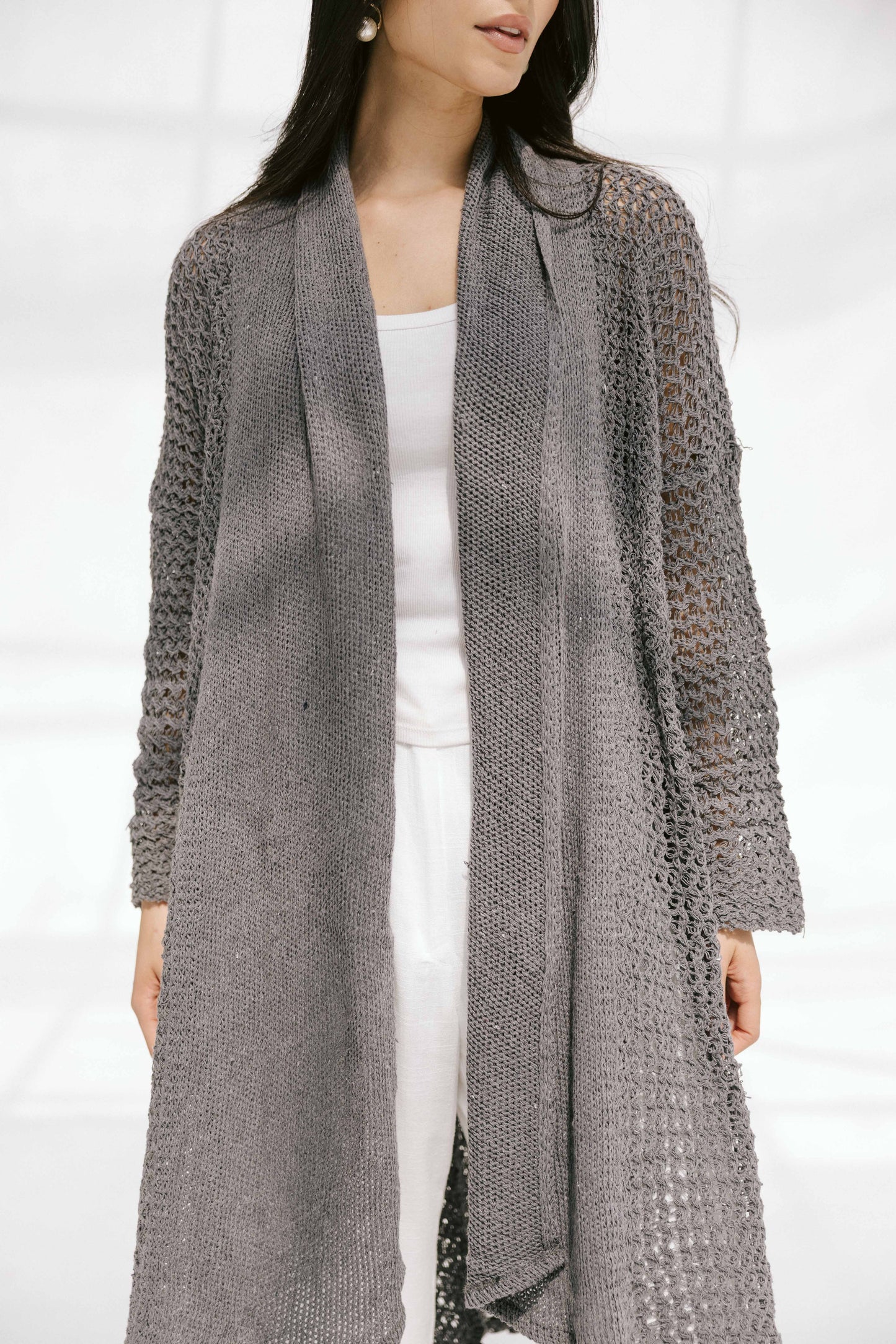 The Haze Cardigan in Gray 2.0