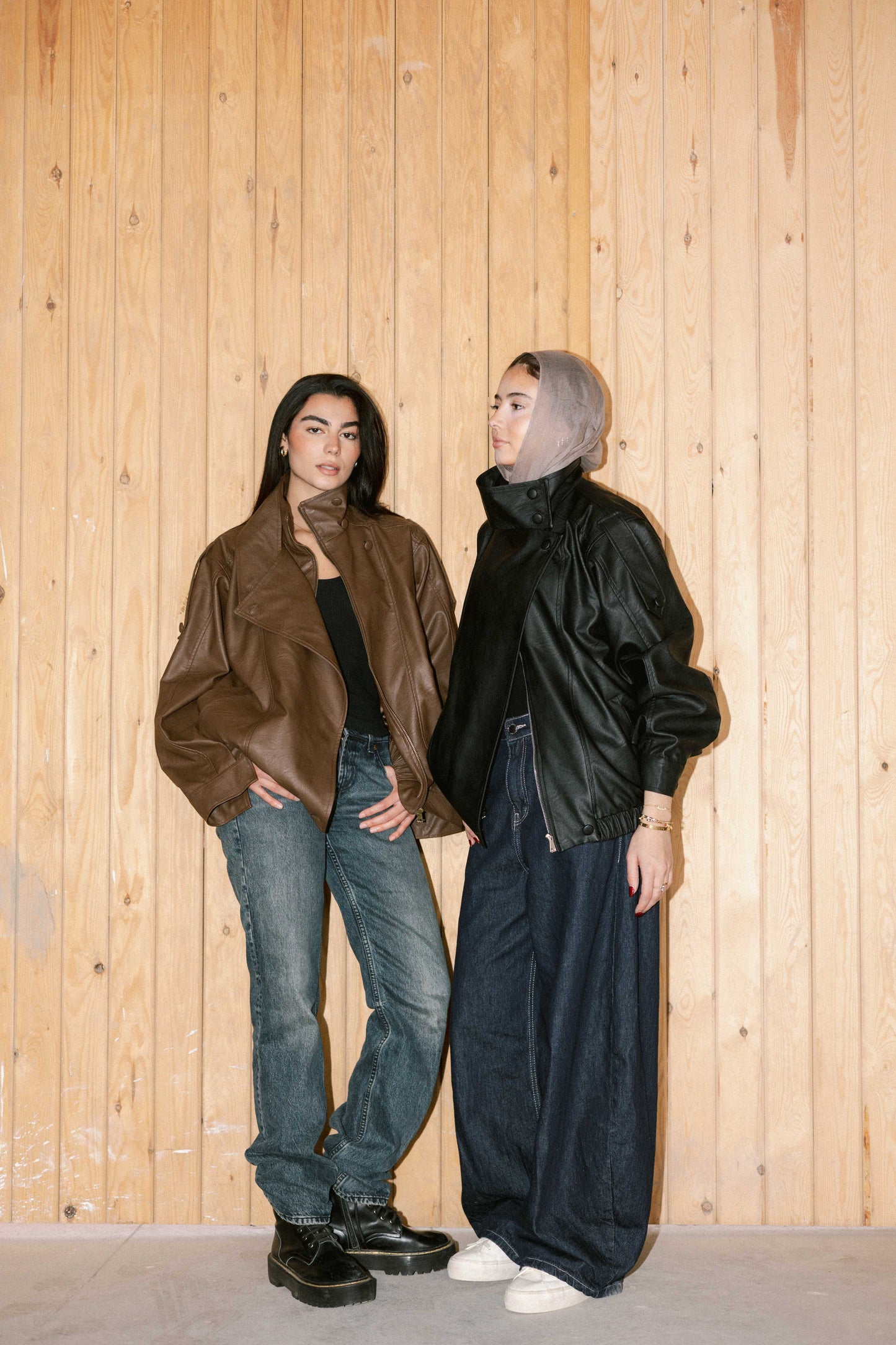 Stellar Leather Jacket in Brown