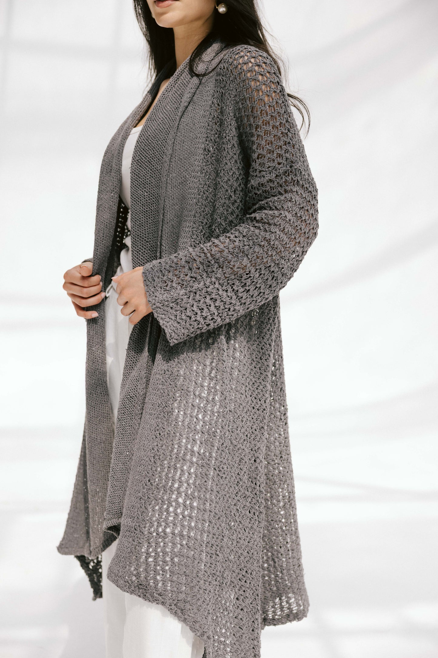 The Haze Cardigan in Gray 2.0