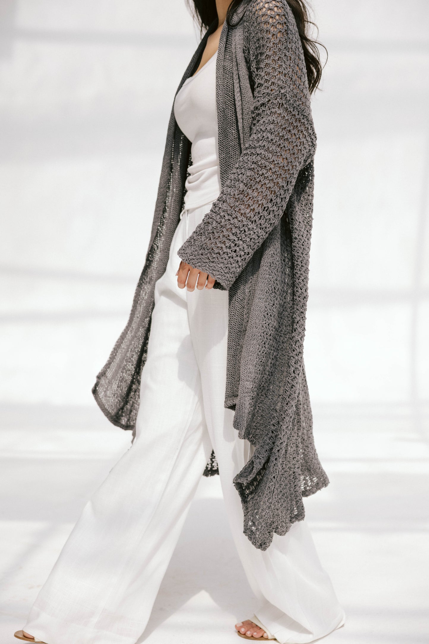 The Haze Cardigan in Gray 2.0