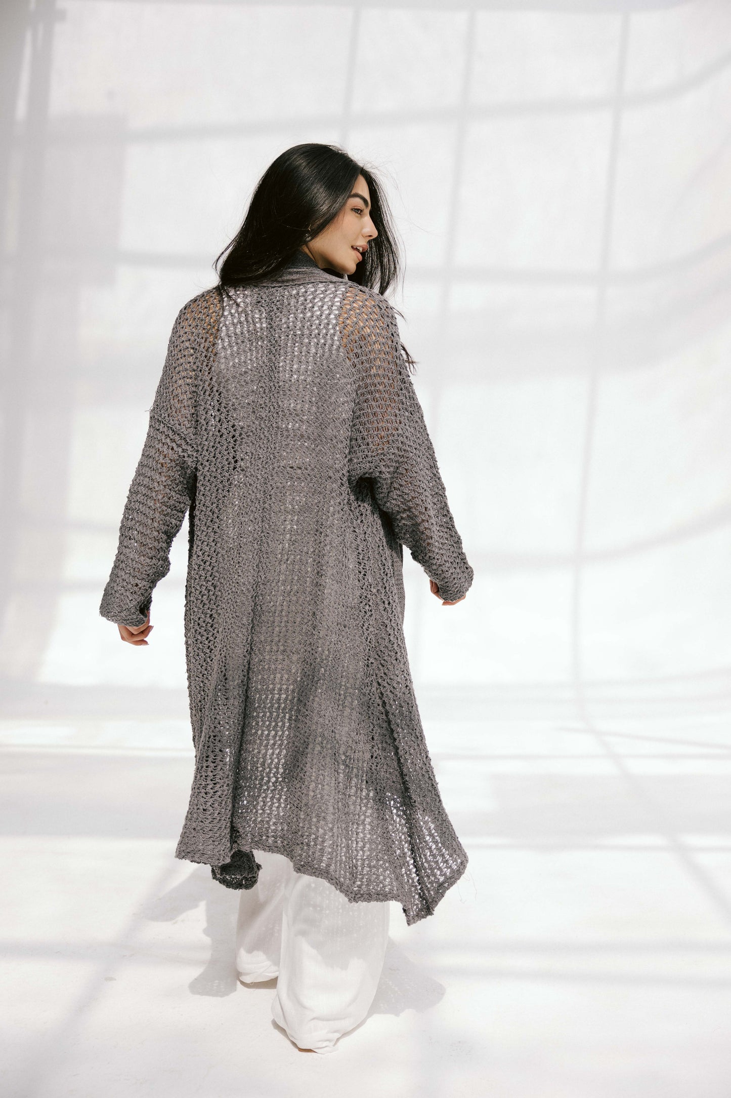 The Haze Cardigan in Gray 2.0