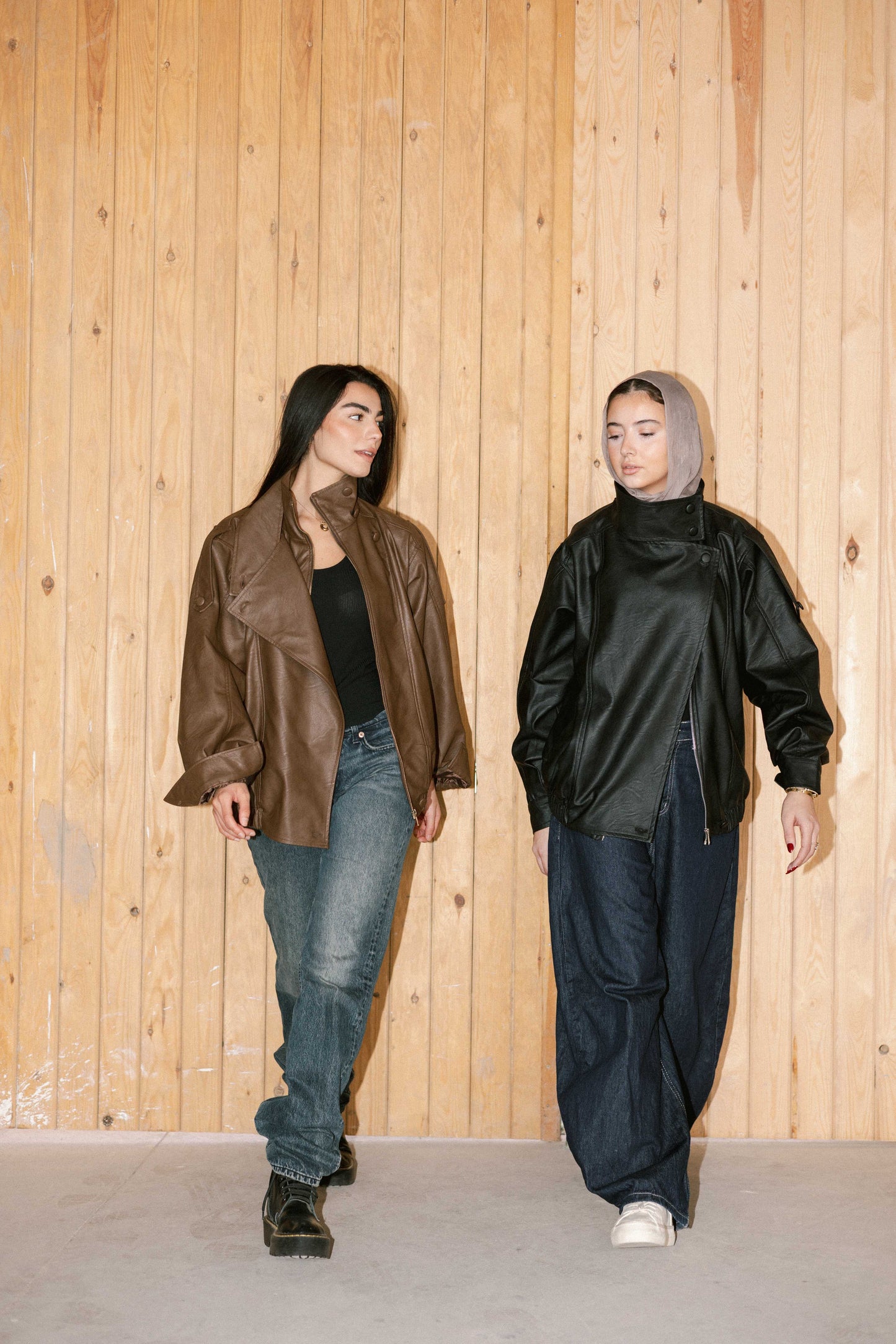 Stellar Leather Jacket in Brown