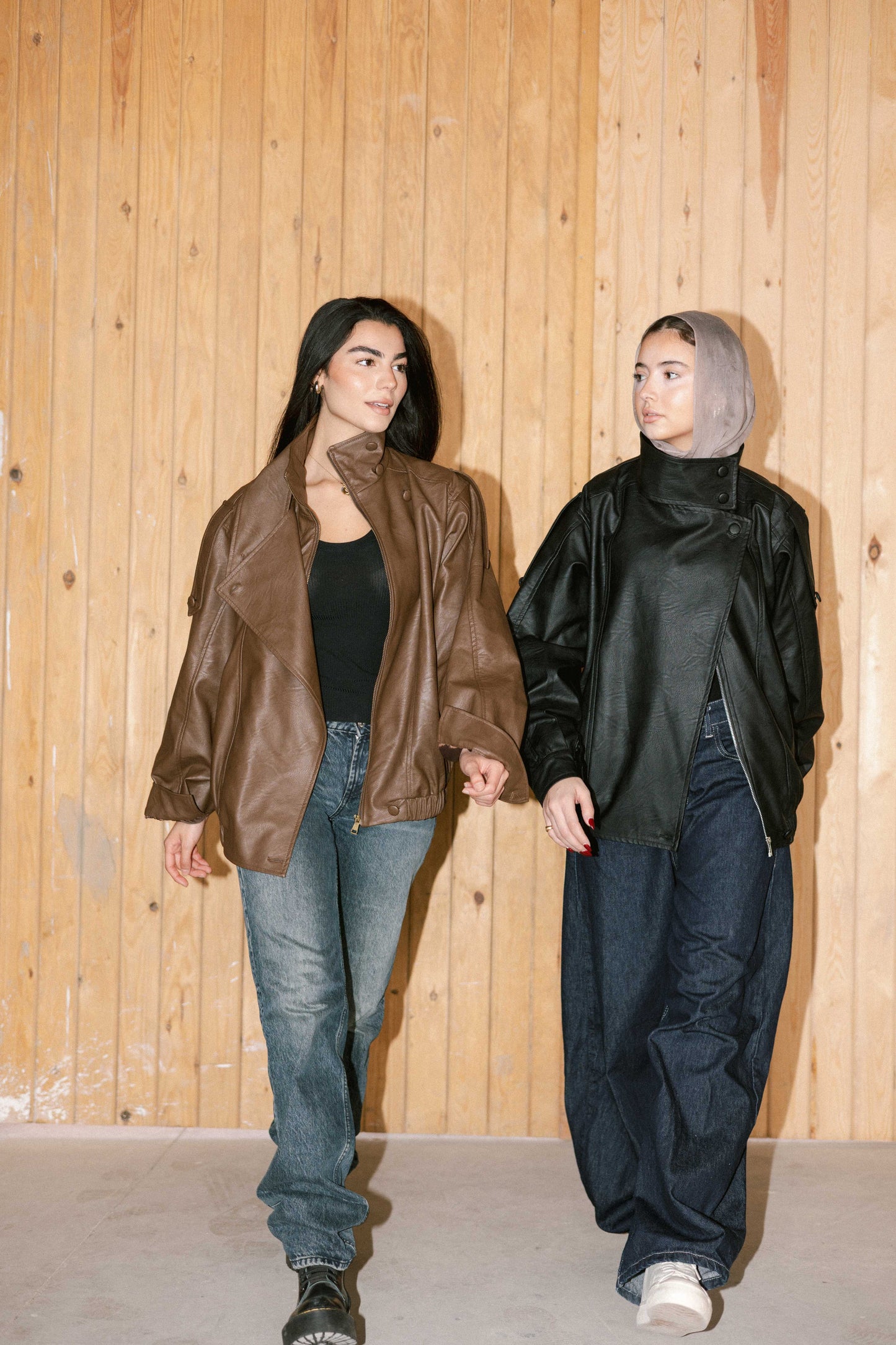 Stellar Leather Jacket in Brown