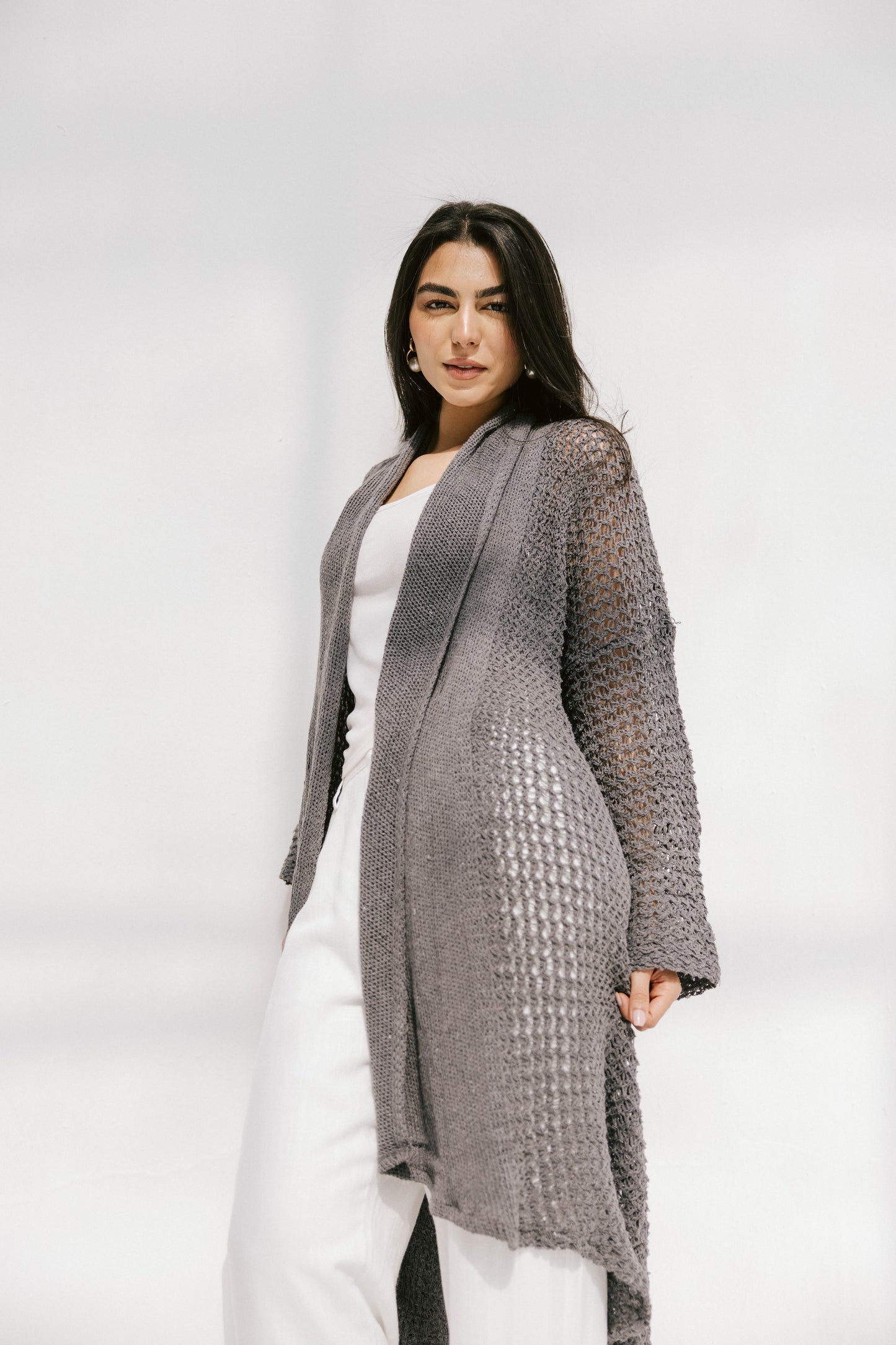 The Haze Cardigan in Gray 2.0