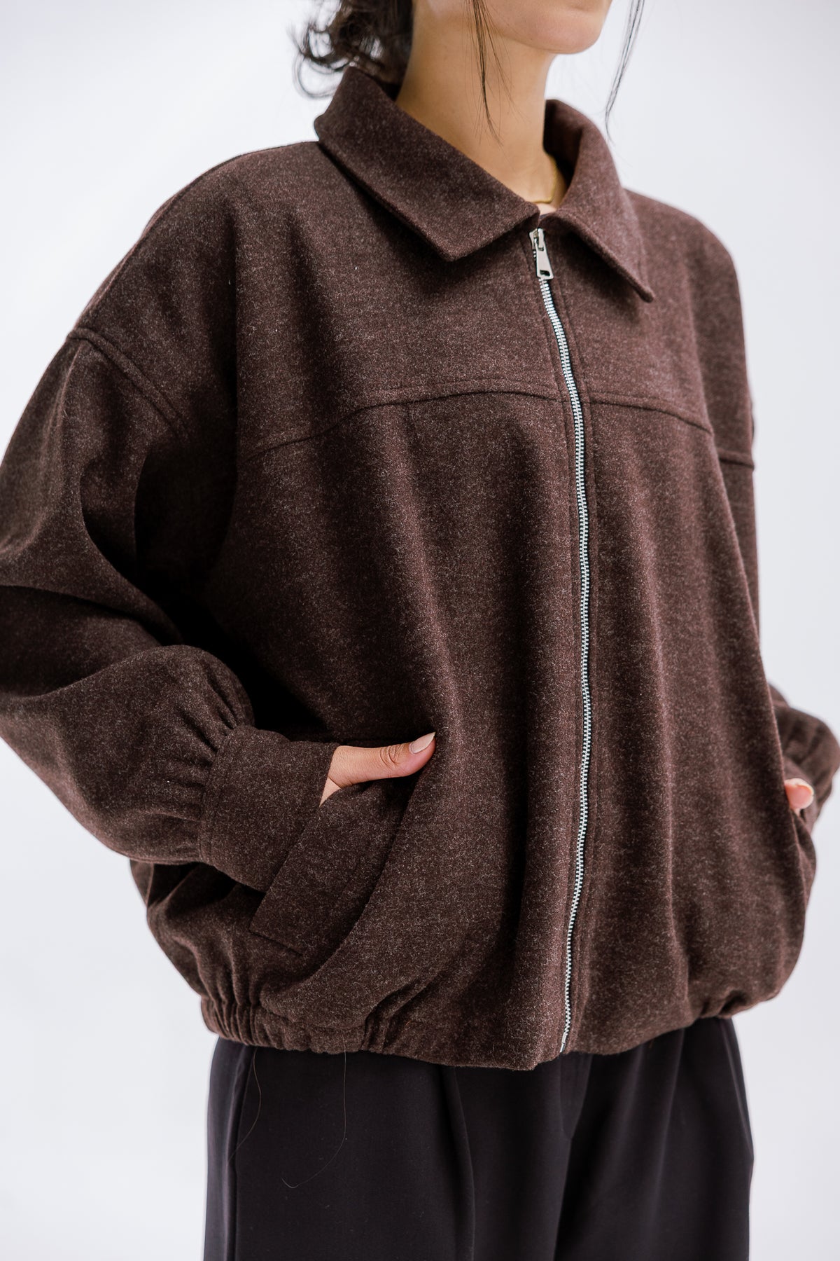Daily Bomber Jacket in Cocoa