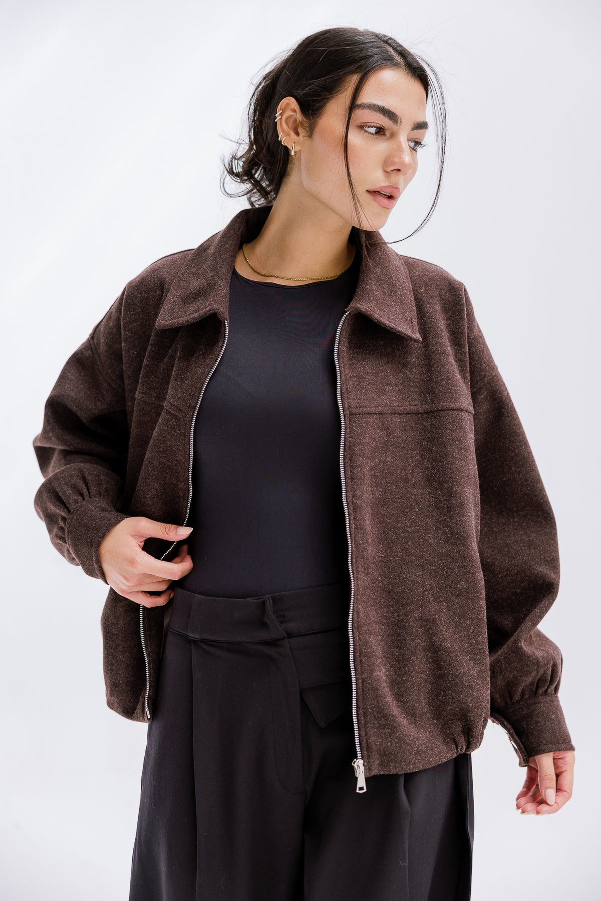 Daily Bomber Jacket in Cocoa