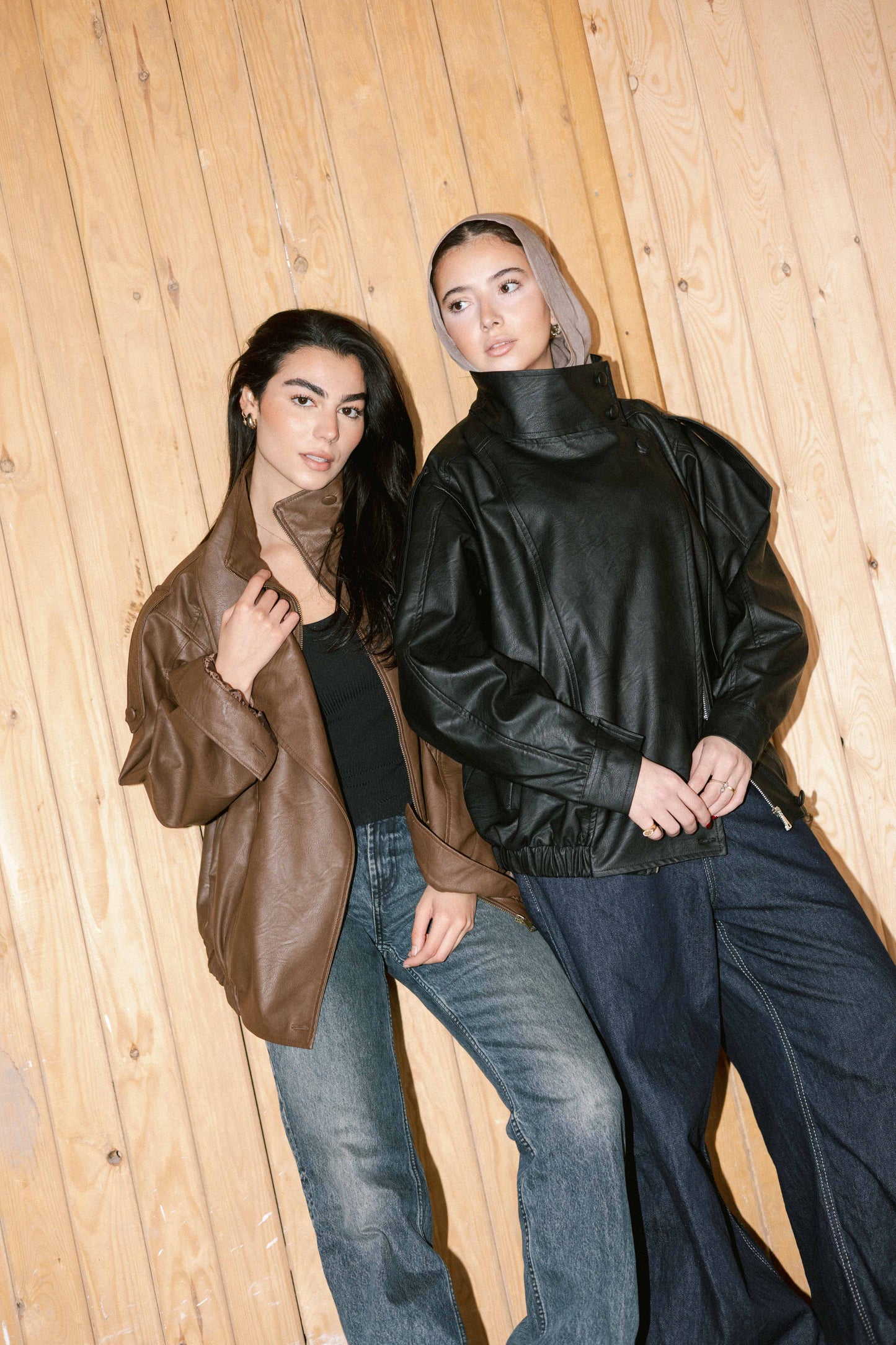 Stellar Leather Jacket in Brown