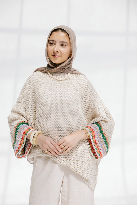 Coral knit top