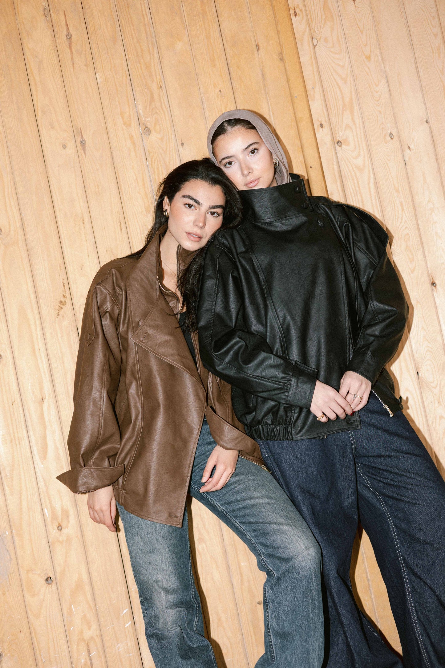 Stellar Leather Jacket in Brown