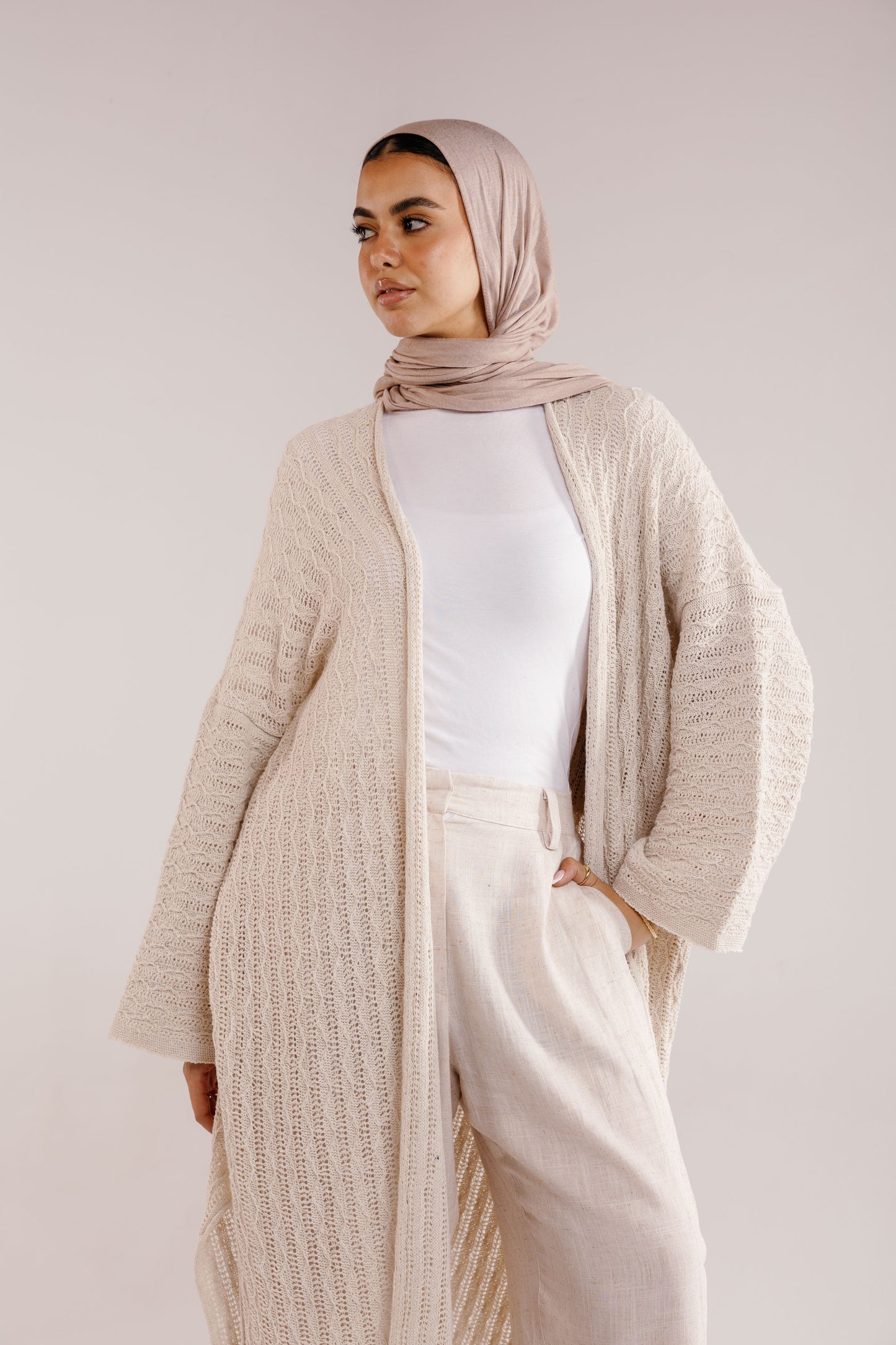 Cloud Knit Cardigan in Oat
