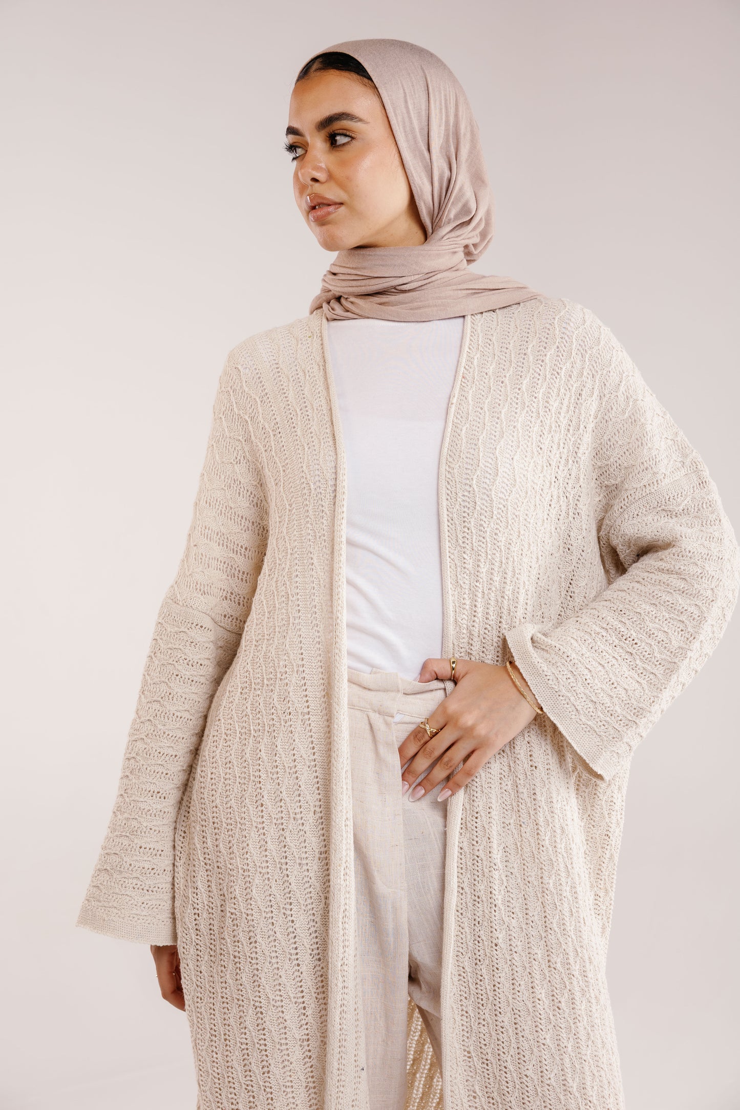 Cloud Knit Cardigan in Oat