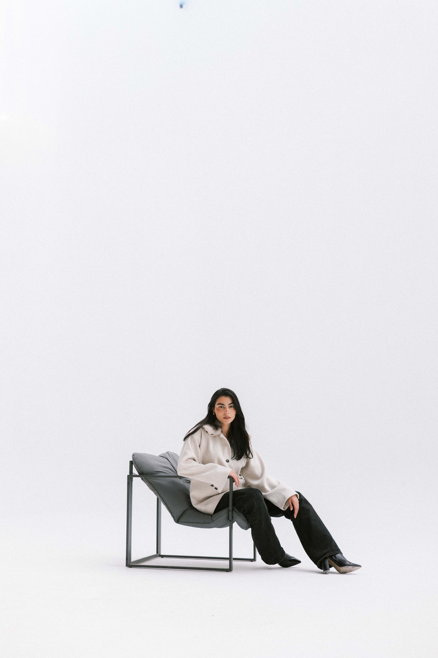 Aurora Fur Jacket in Cream