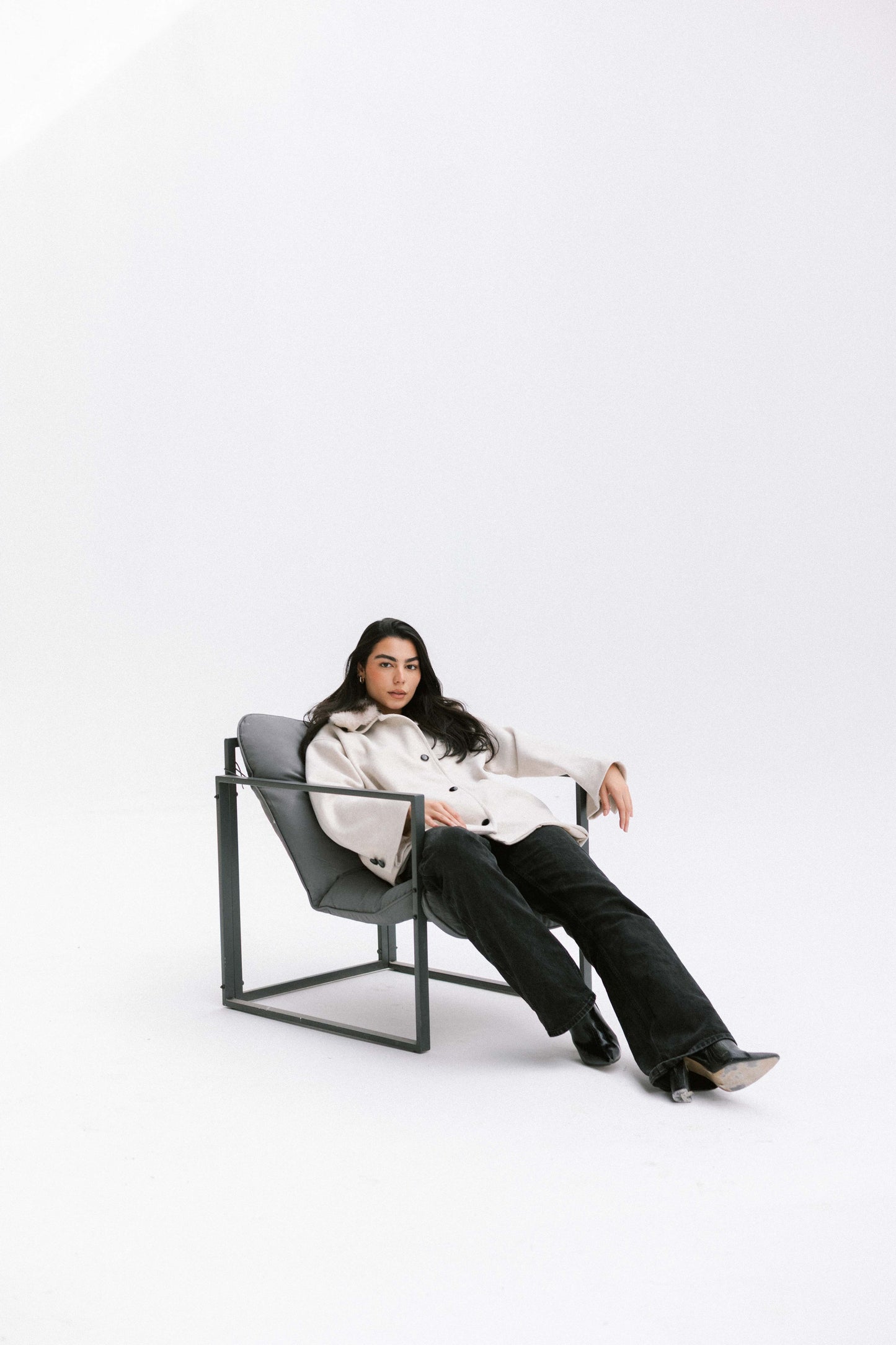 Aurora Fur Jacket in Cream