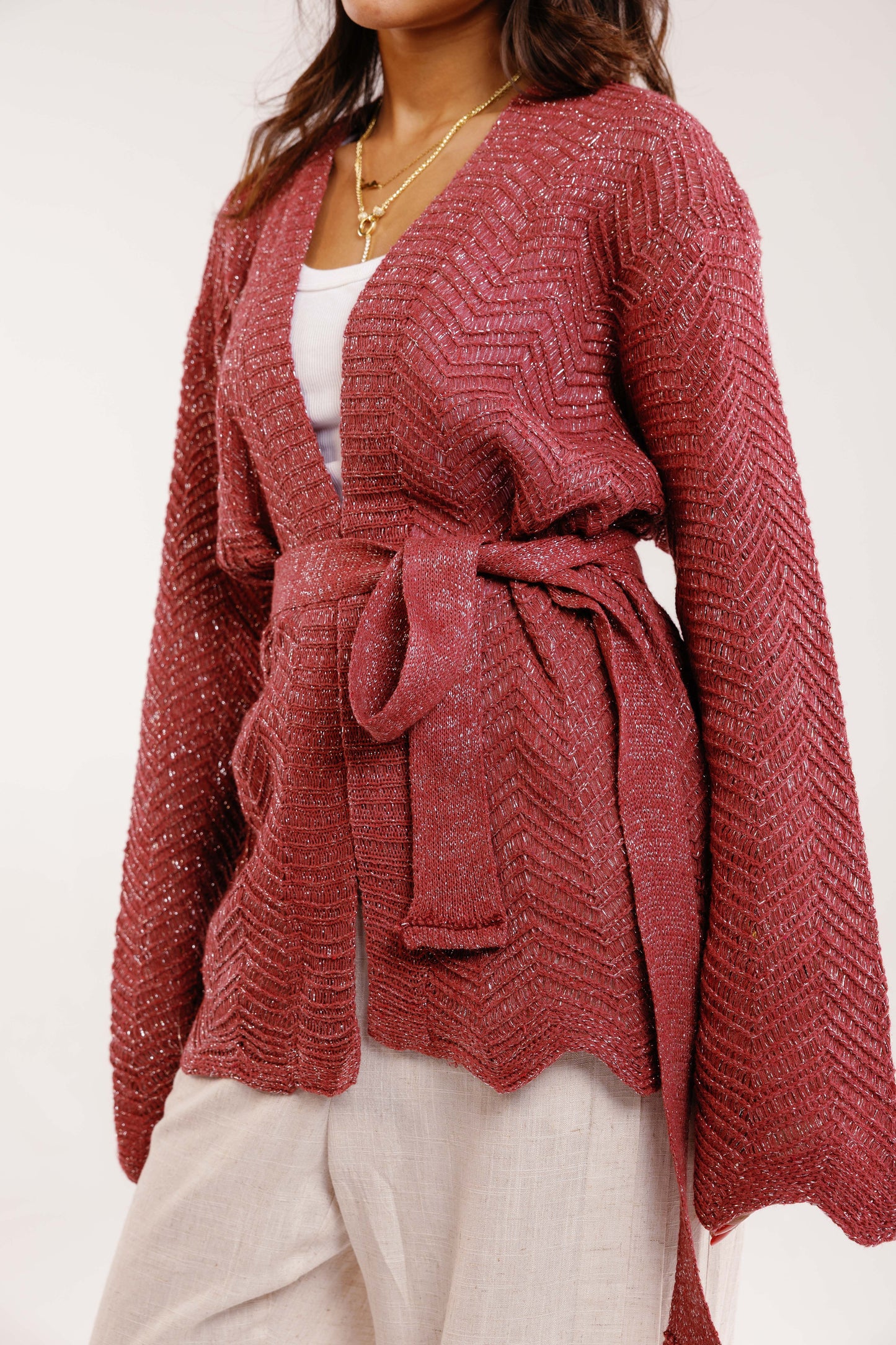 Rosalie Knit 2.0 in Shimmer Cherry