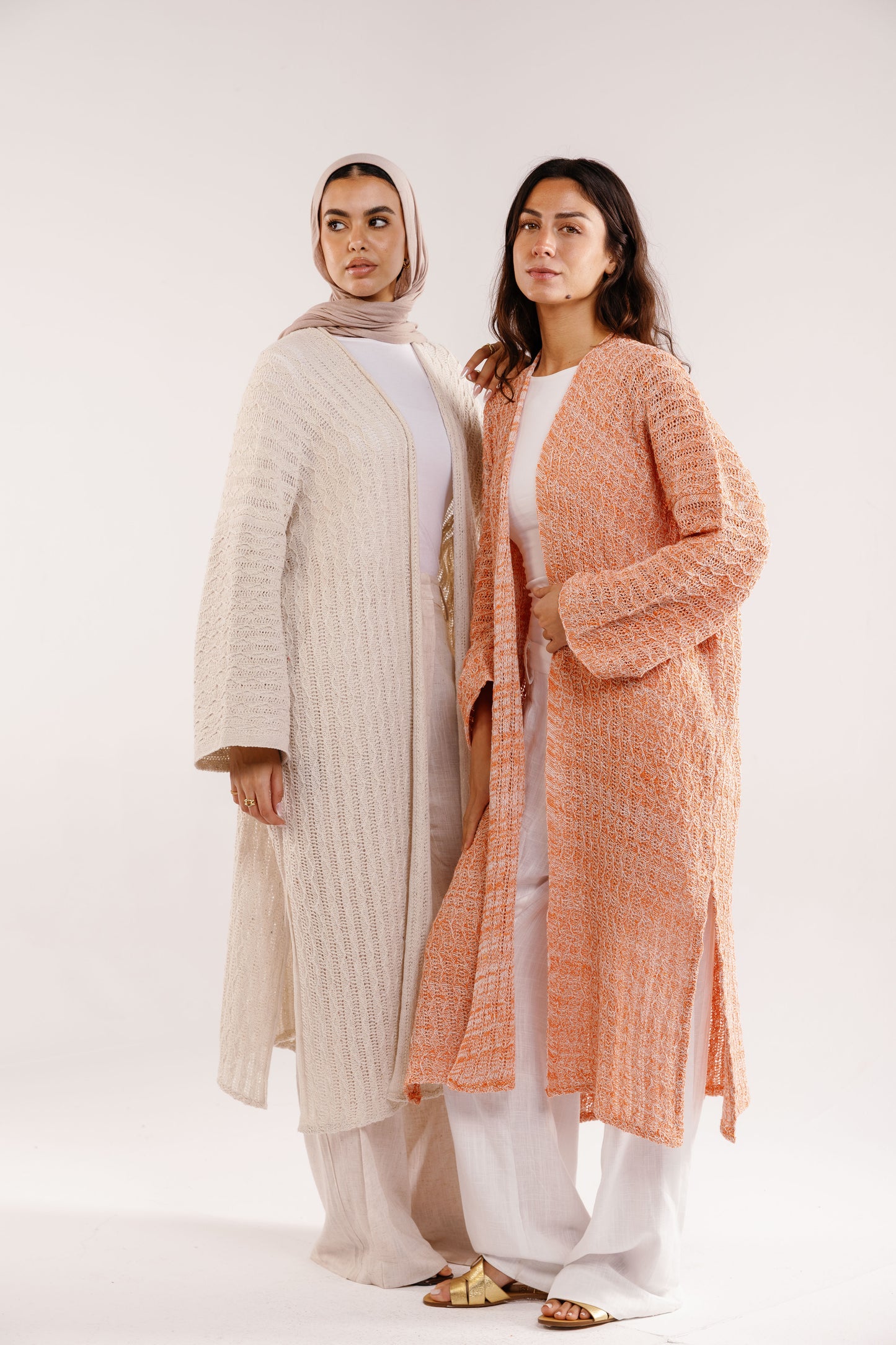 Cloud Knit Cardigan in Tangerine