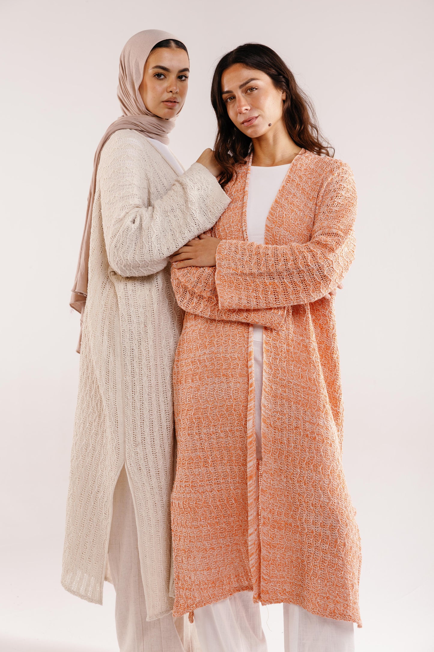 Cloud Knit Cardigan in Tangerine