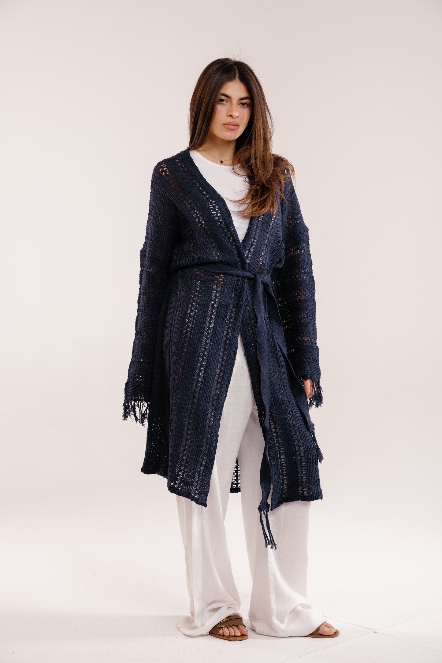 The Whisper Knit in Navy