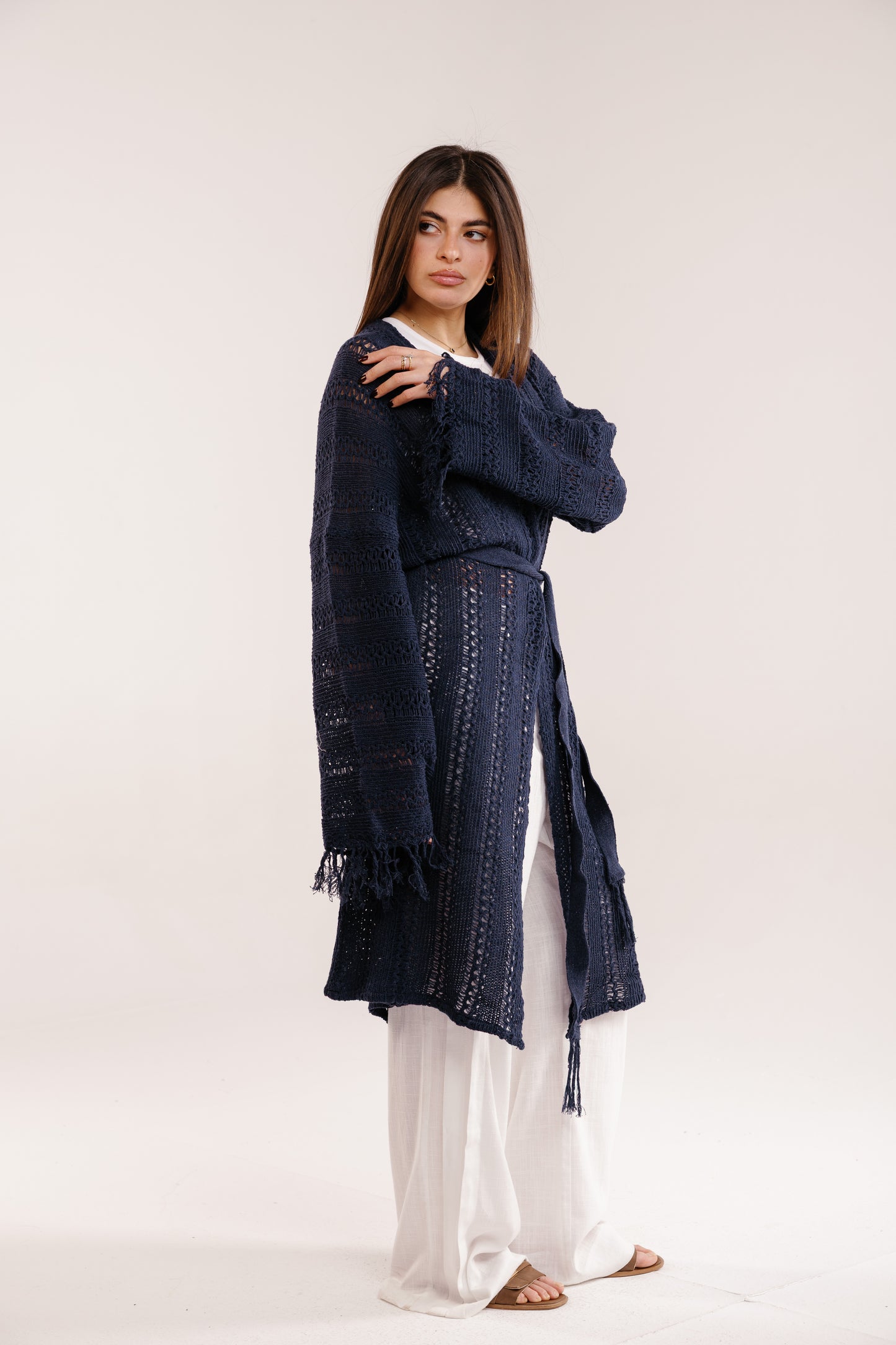 The Whisper Knit in Navy