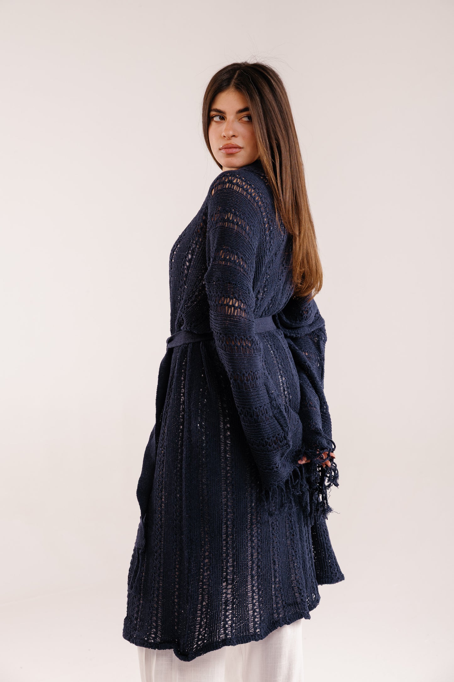 The Whisper Knit in Navy