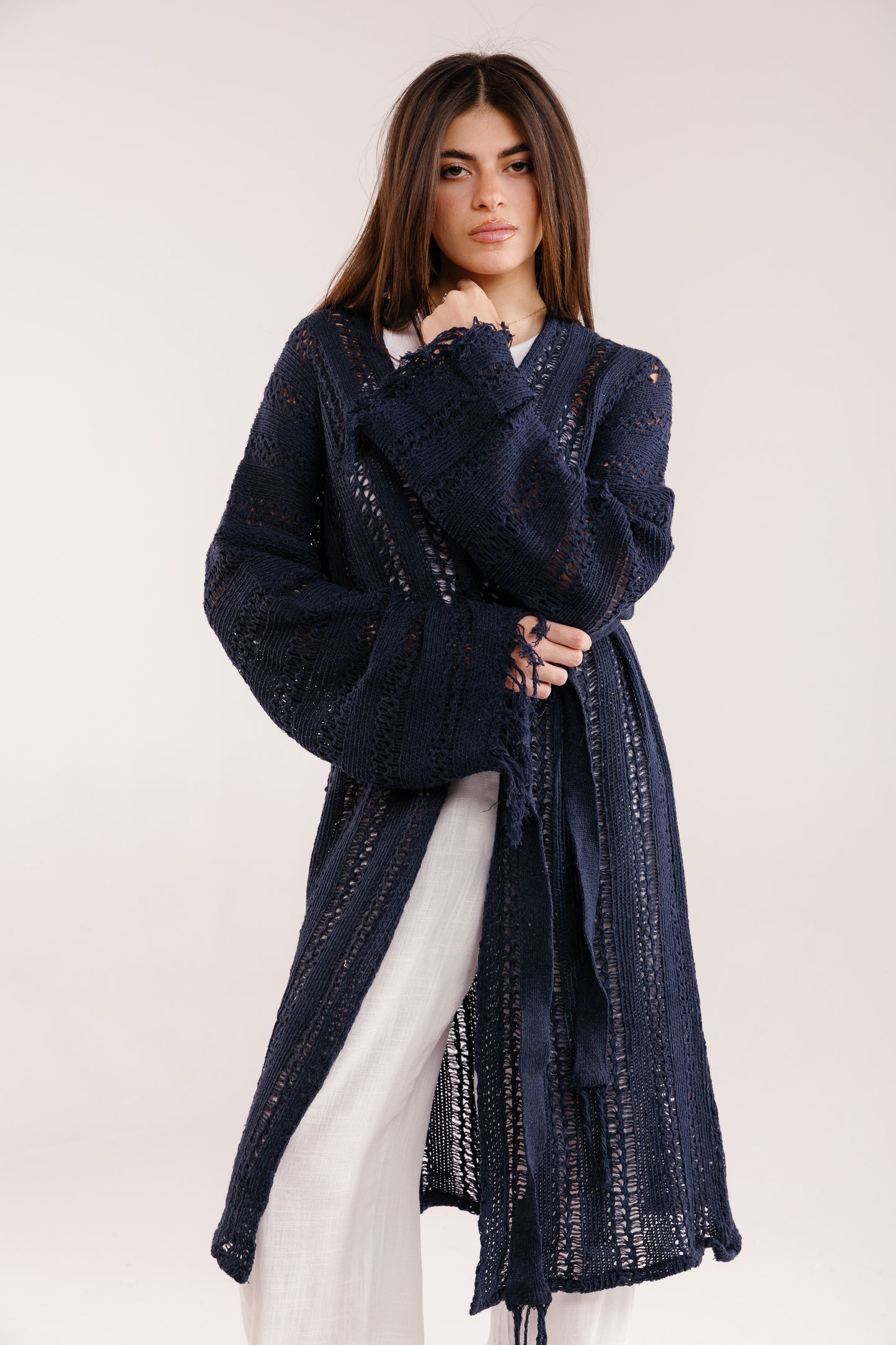 The Whisper Knit in Navy