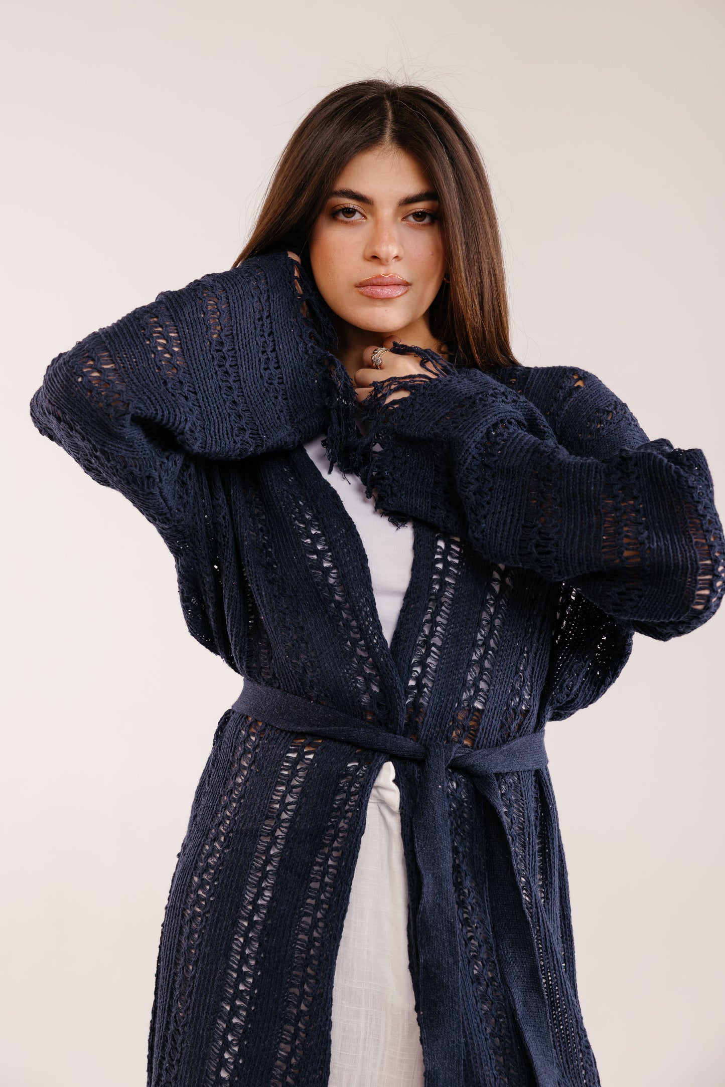 The Whisper Knit in Navy