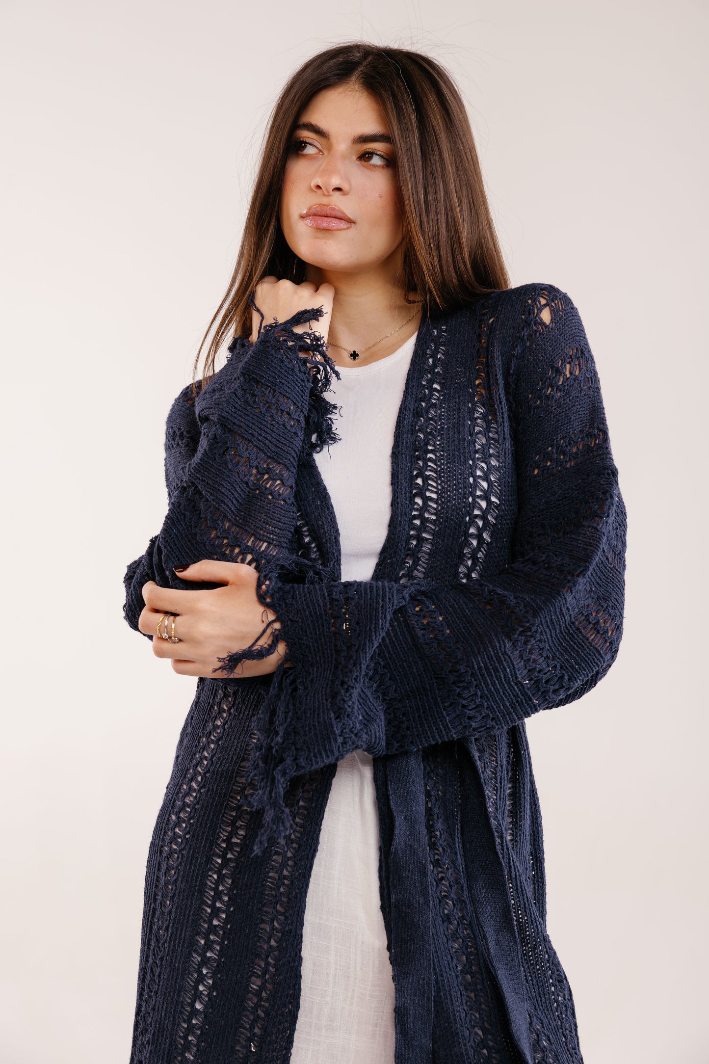 The Whisper Knit in Navy