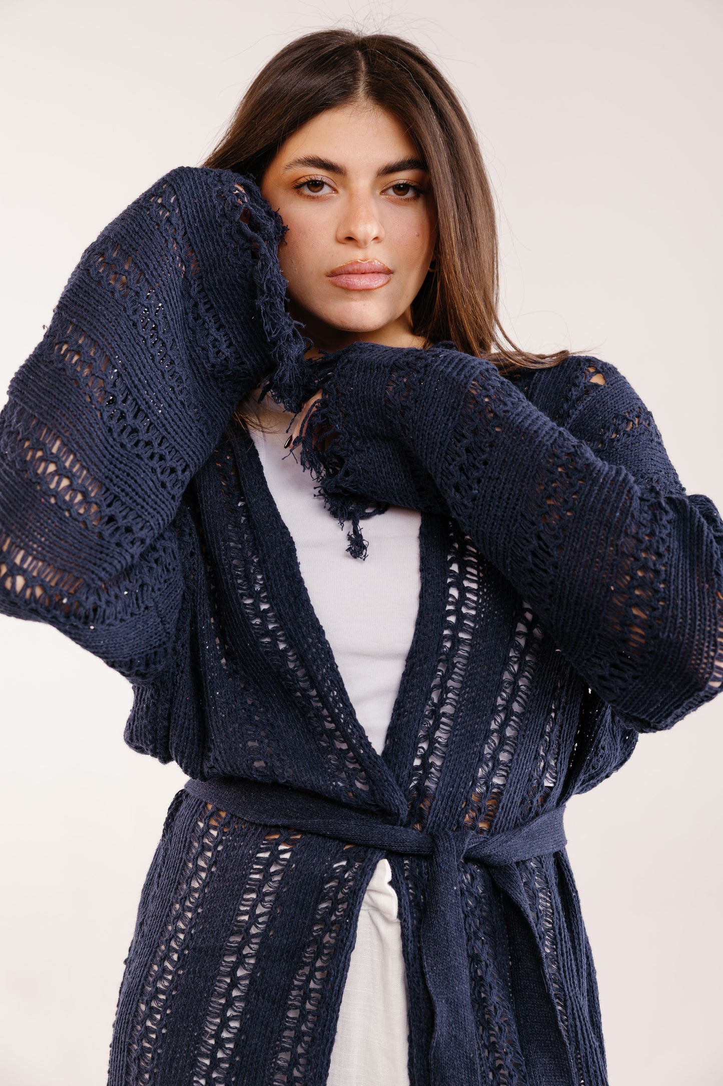 The Whisper Knit in Navy