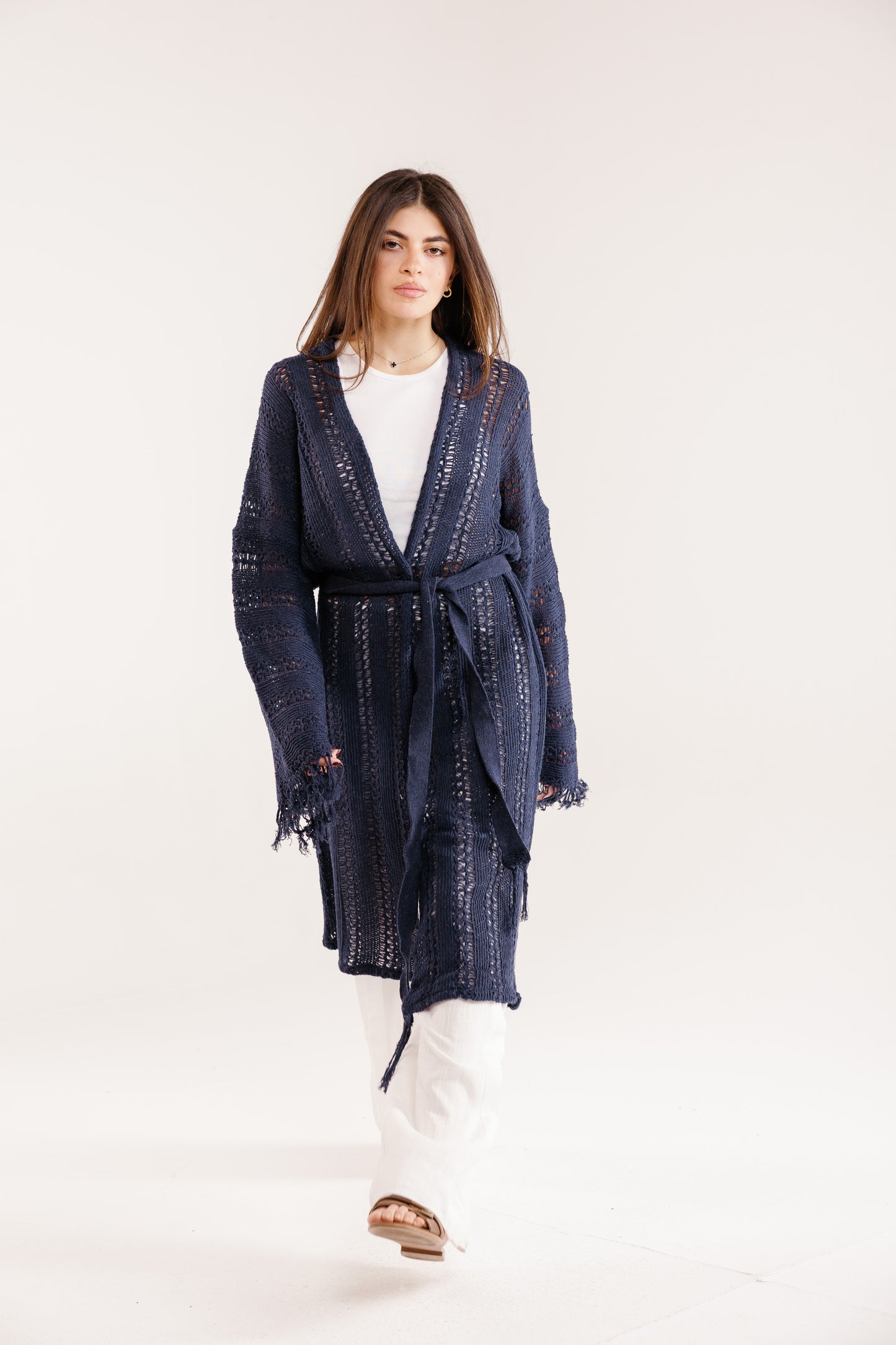 The Whisper Knit in Navy