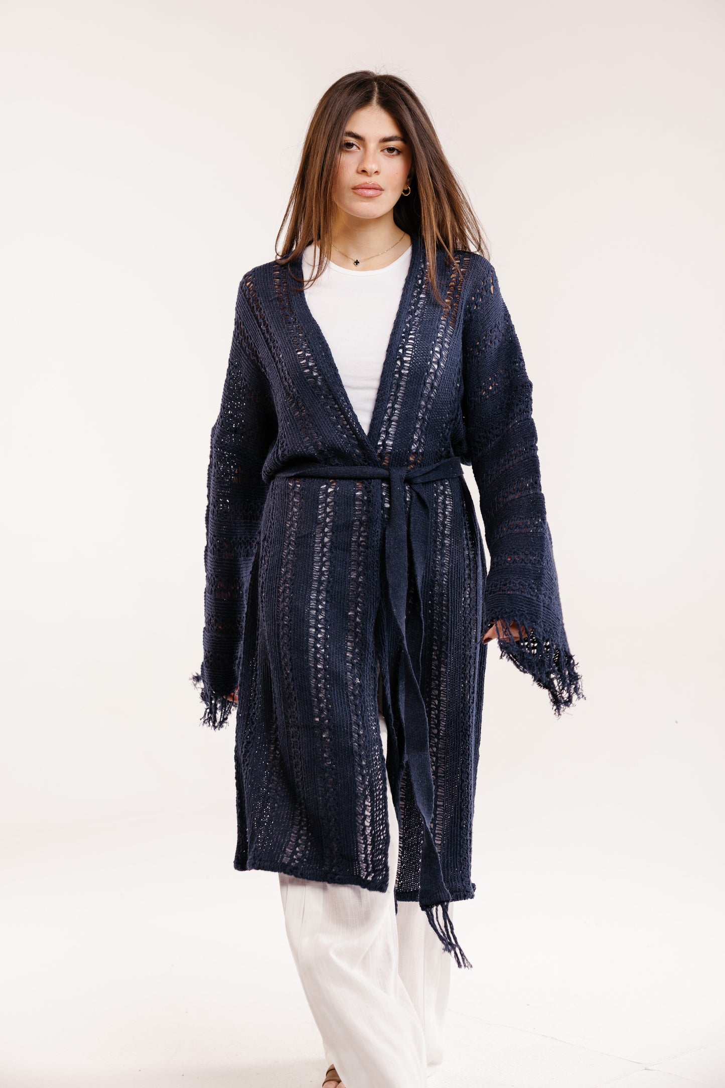 The Whisper Knit in Navy