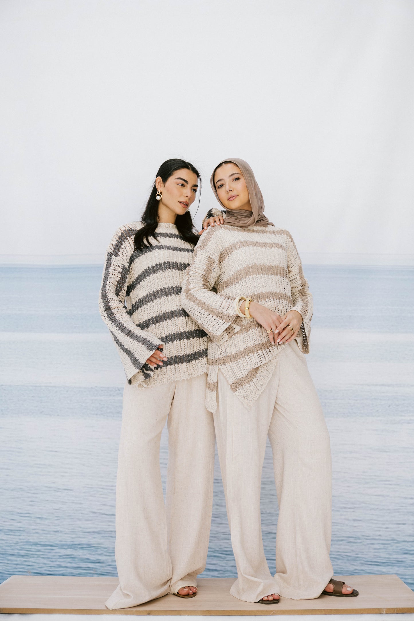 Cabana knit top in Gray