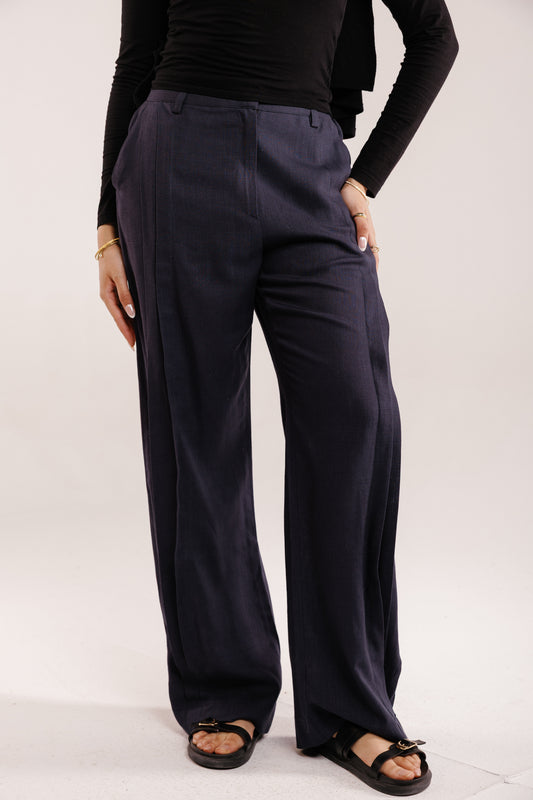 Drift Linen Pants in Navy